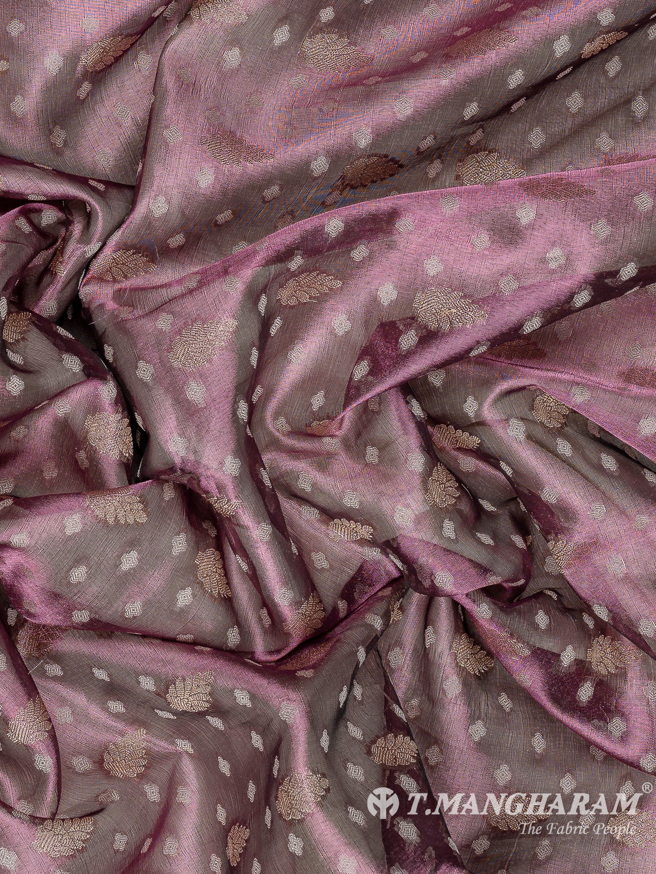 Pink Semi Banaras Fabric - EC11069