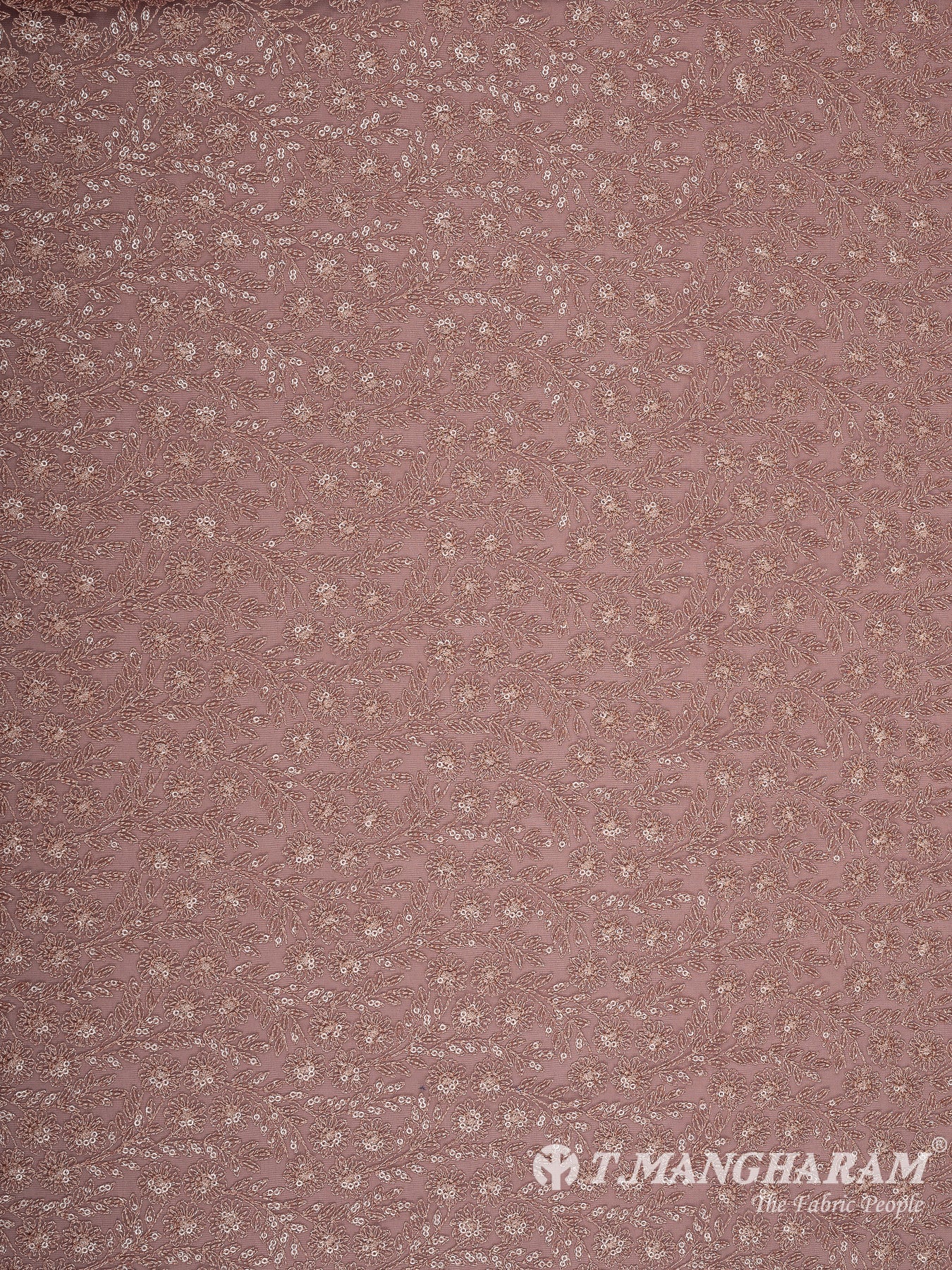 Peach Fancy Net Fabric - EA3455