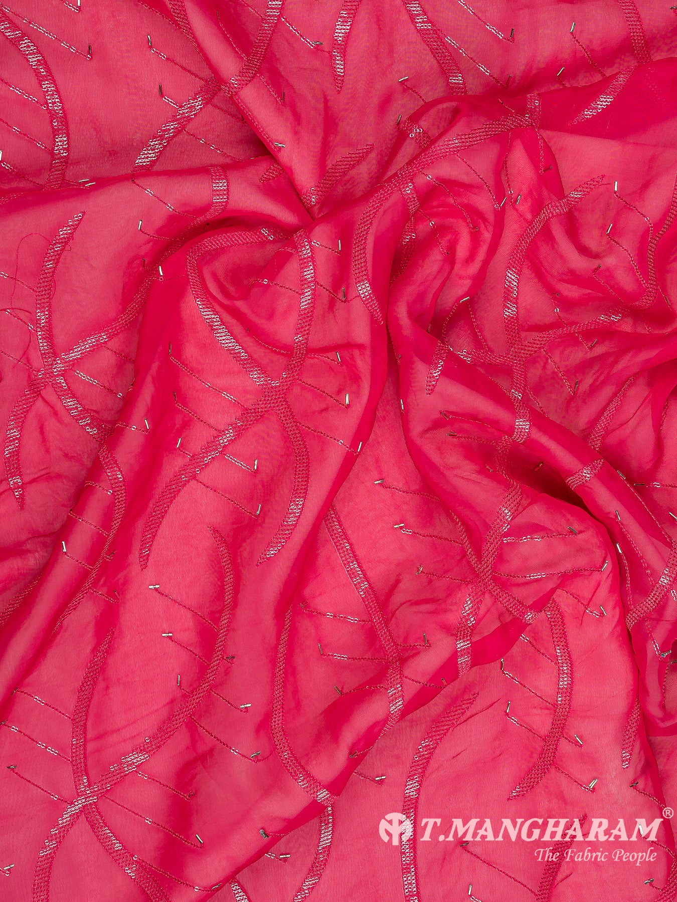 Red Organza Fabric - EB8203