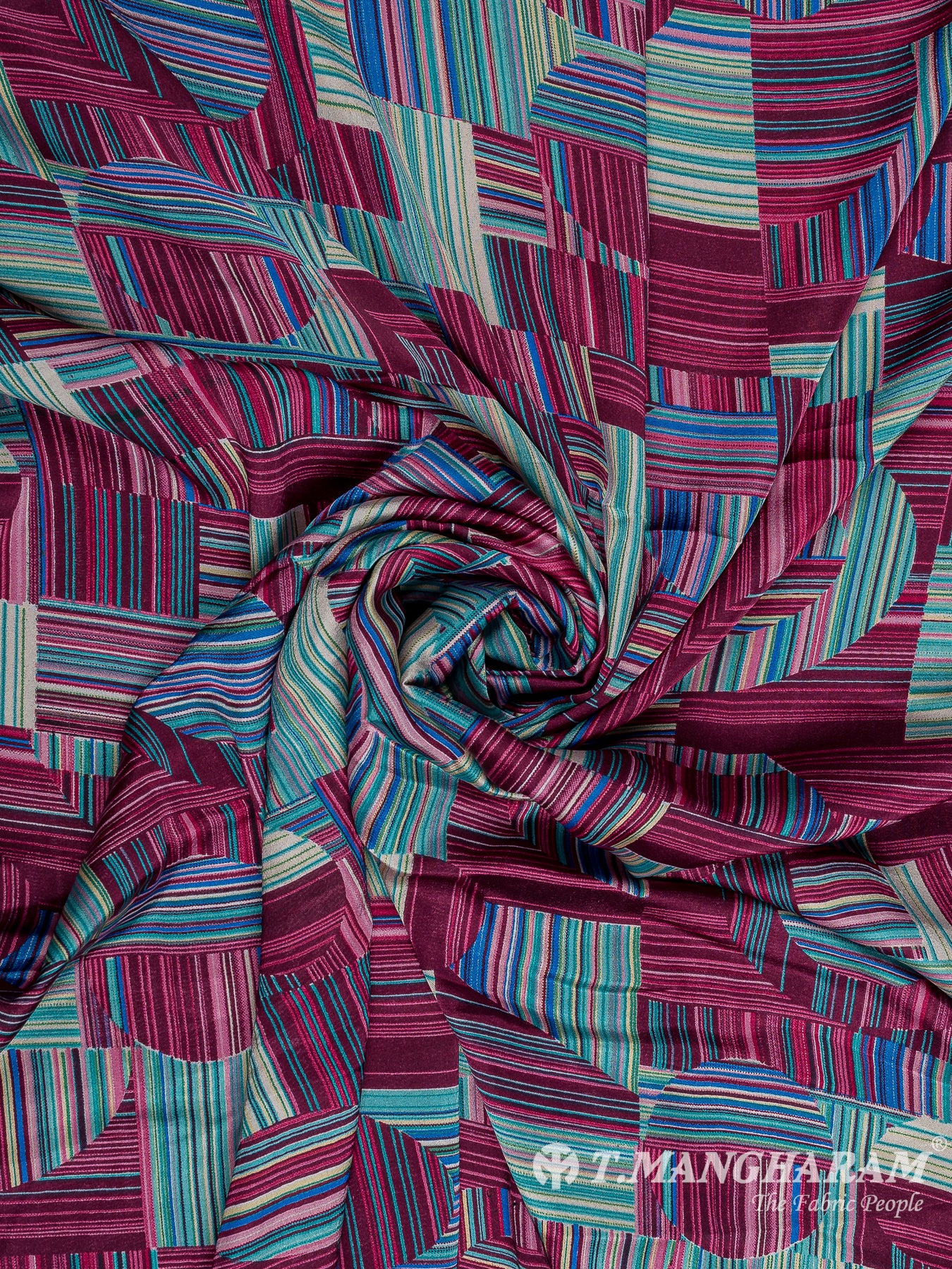 Multicolor Satin Fabric - EA3511 view-1