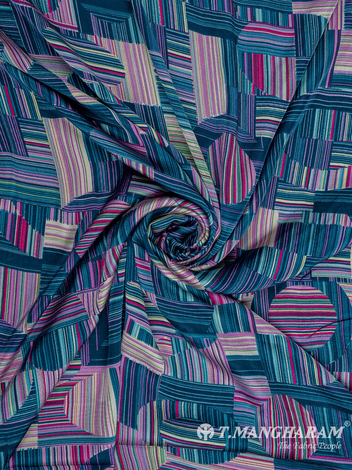 Multicolor Satin Fabric - EA3492 view-1