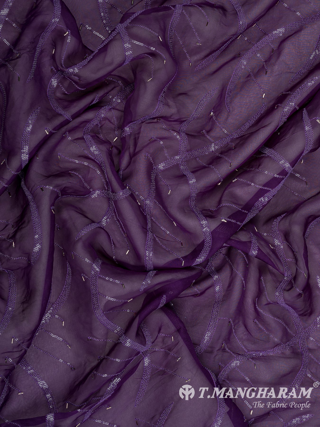 Purple Organza Fabric - EB8202