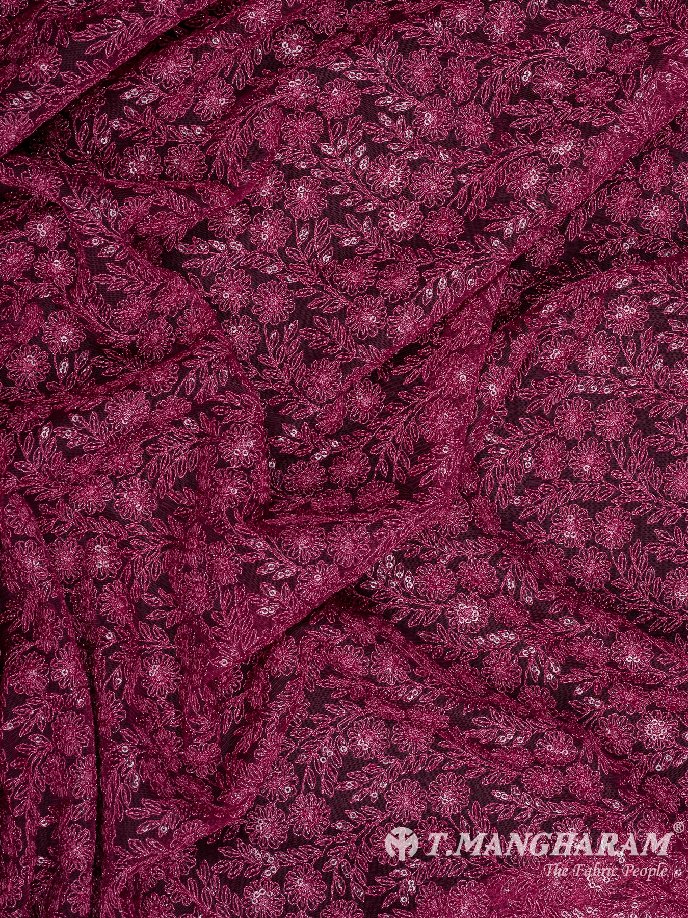 Purple Fancy Net Fabric - EA3453 view-4