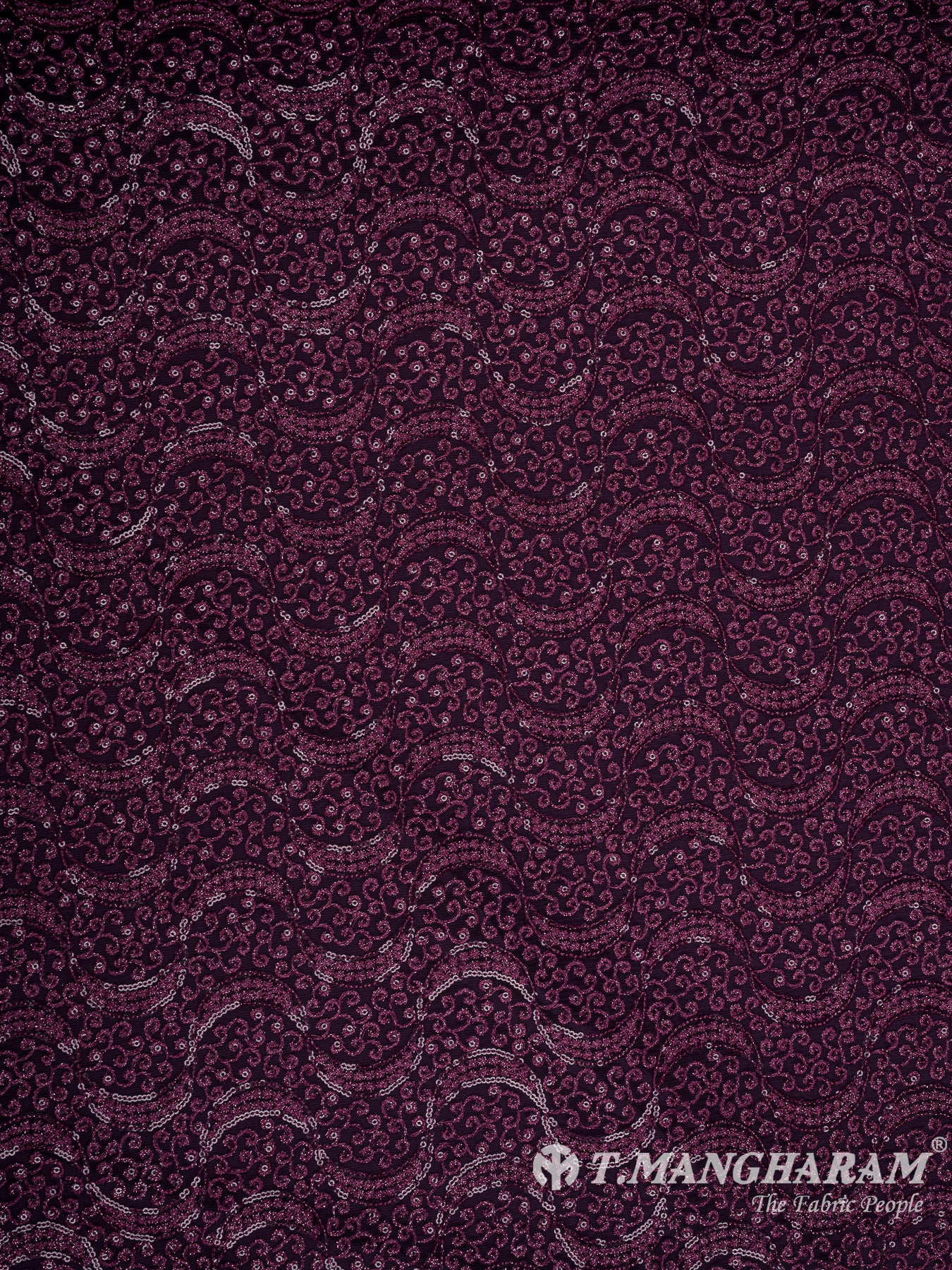 Purple Fancy Net Fabric - EC11110