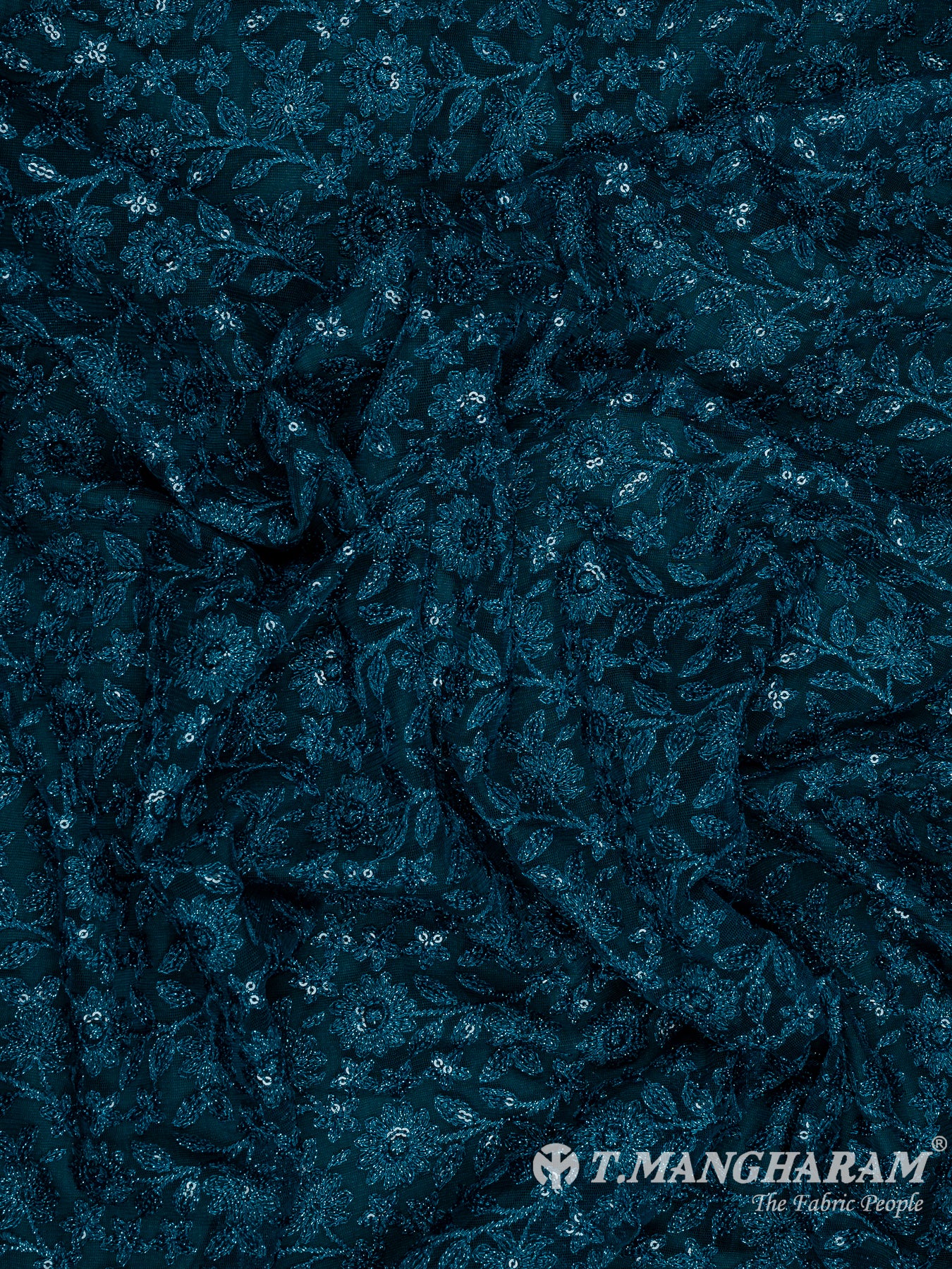 Blue Fancy Net Fabric - EA3459