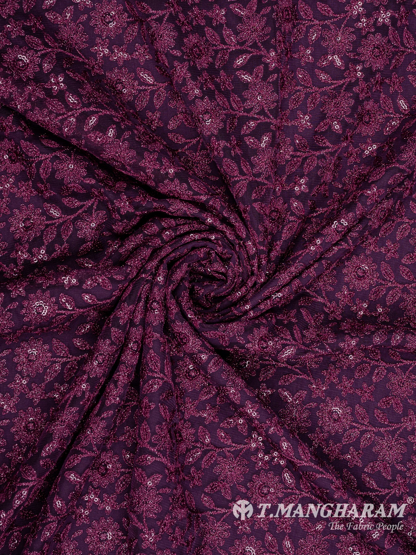 Purple Fancy Net Fabric - EA3463 view-1