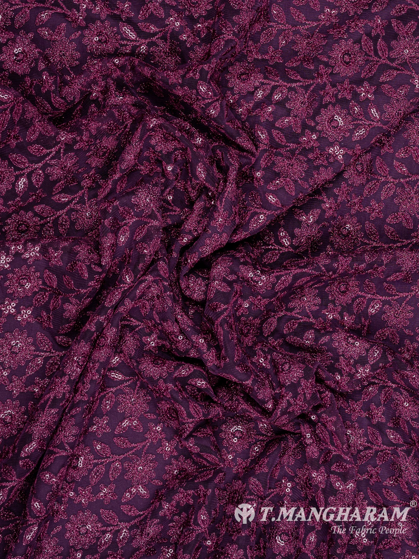 Purple Fancy Net Fabric - EA3463 view-4