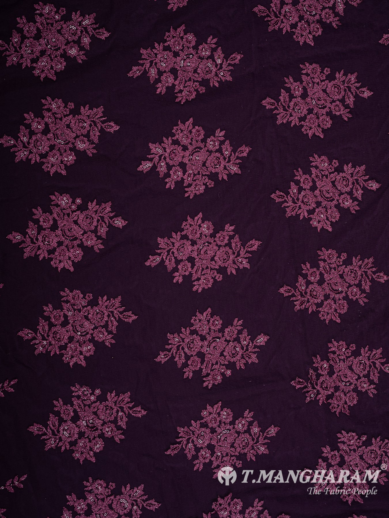 Purple Fancy Net Fabric - EC11112