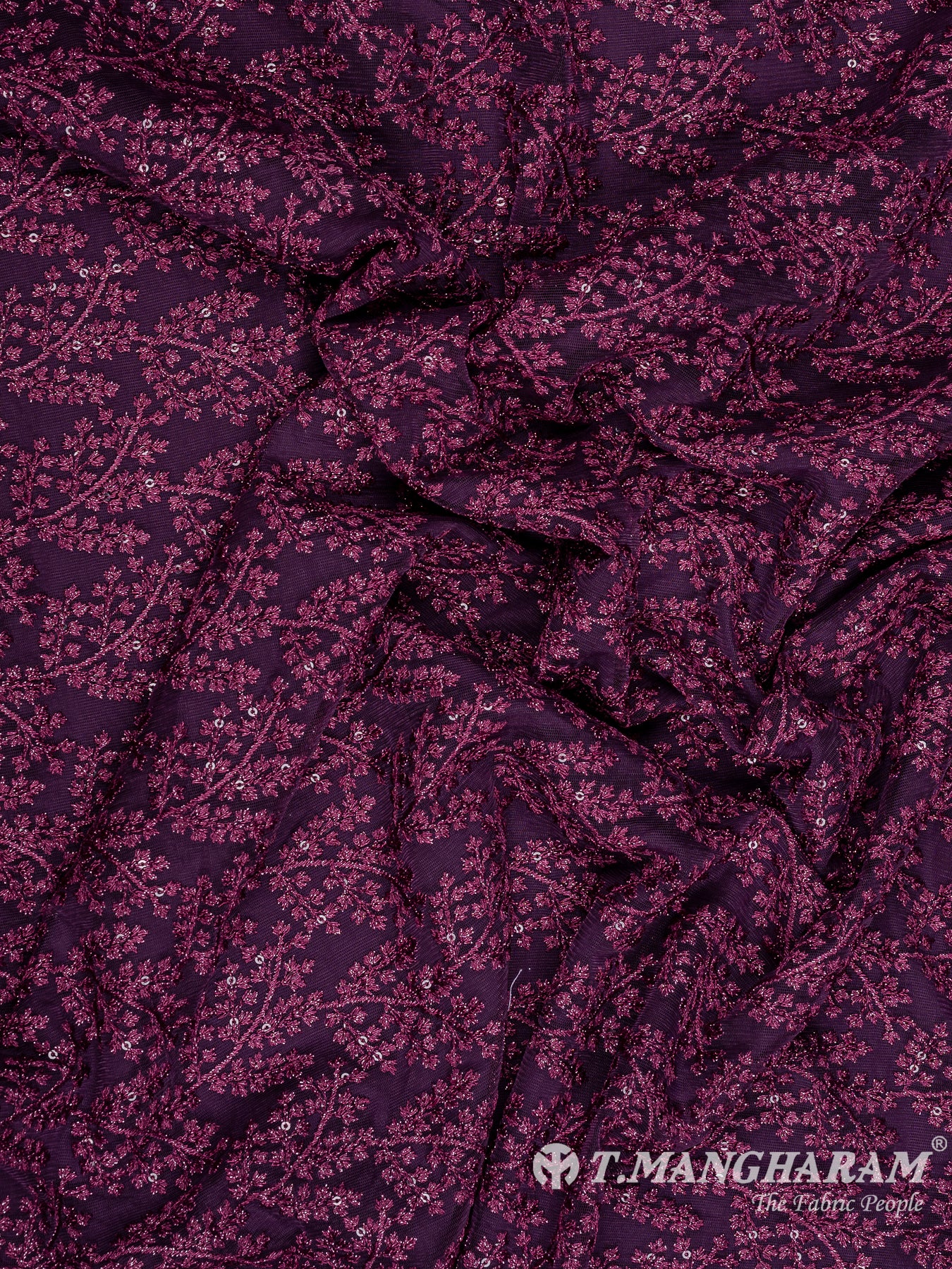 Purple Fancy Net Fabric - EB8219