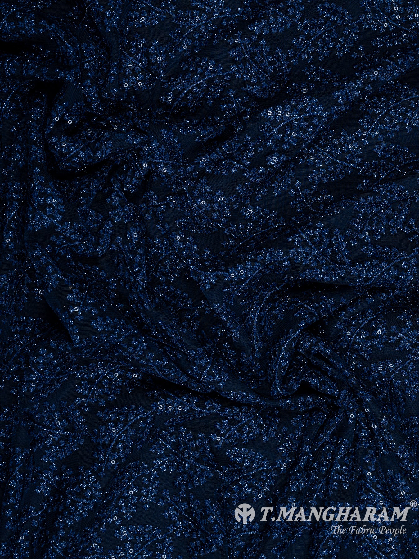 Blue Fancy Net Fabric - EB8216