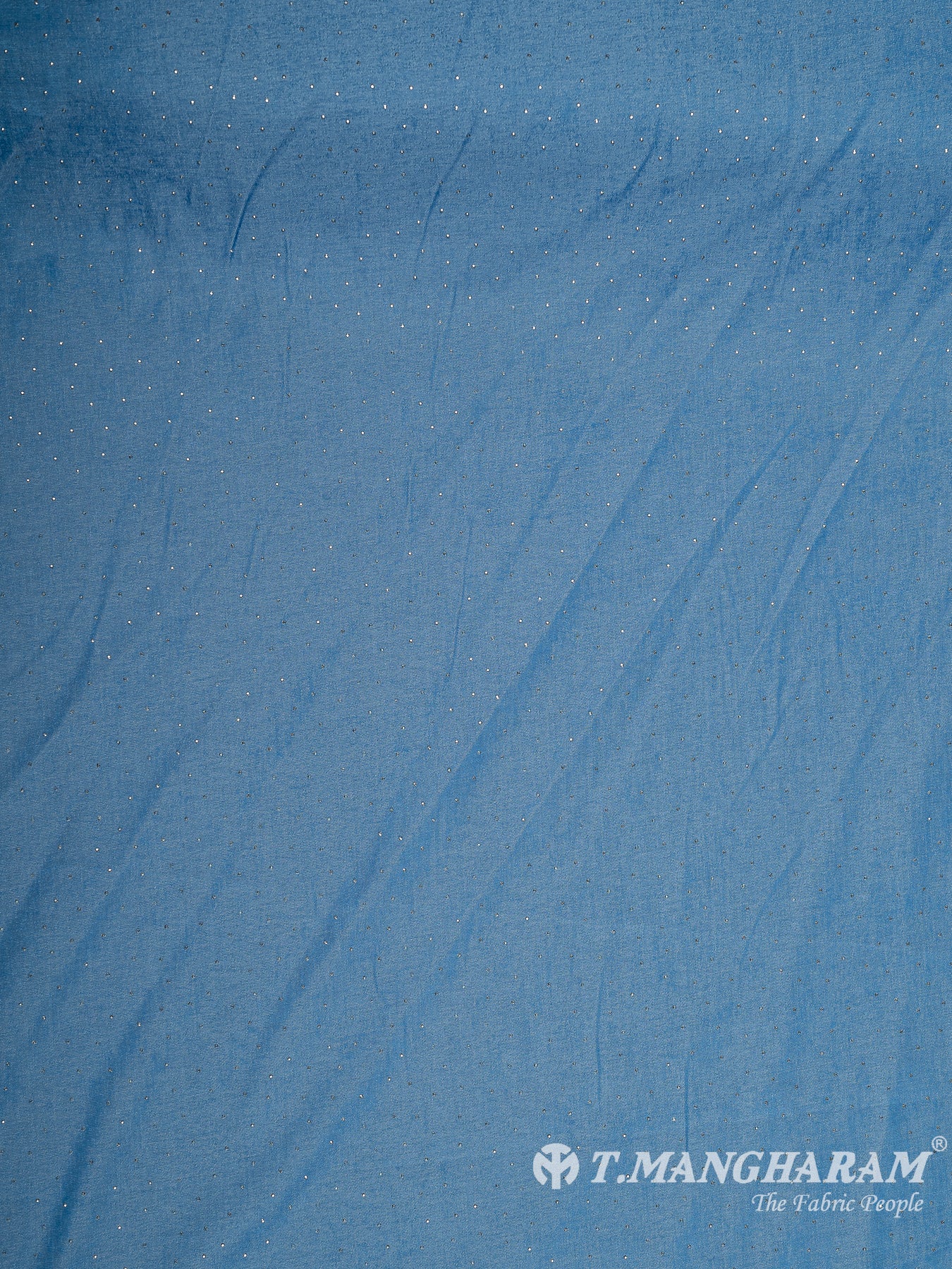 Blue Denim Embroidery Fabric - EA3405 view-3