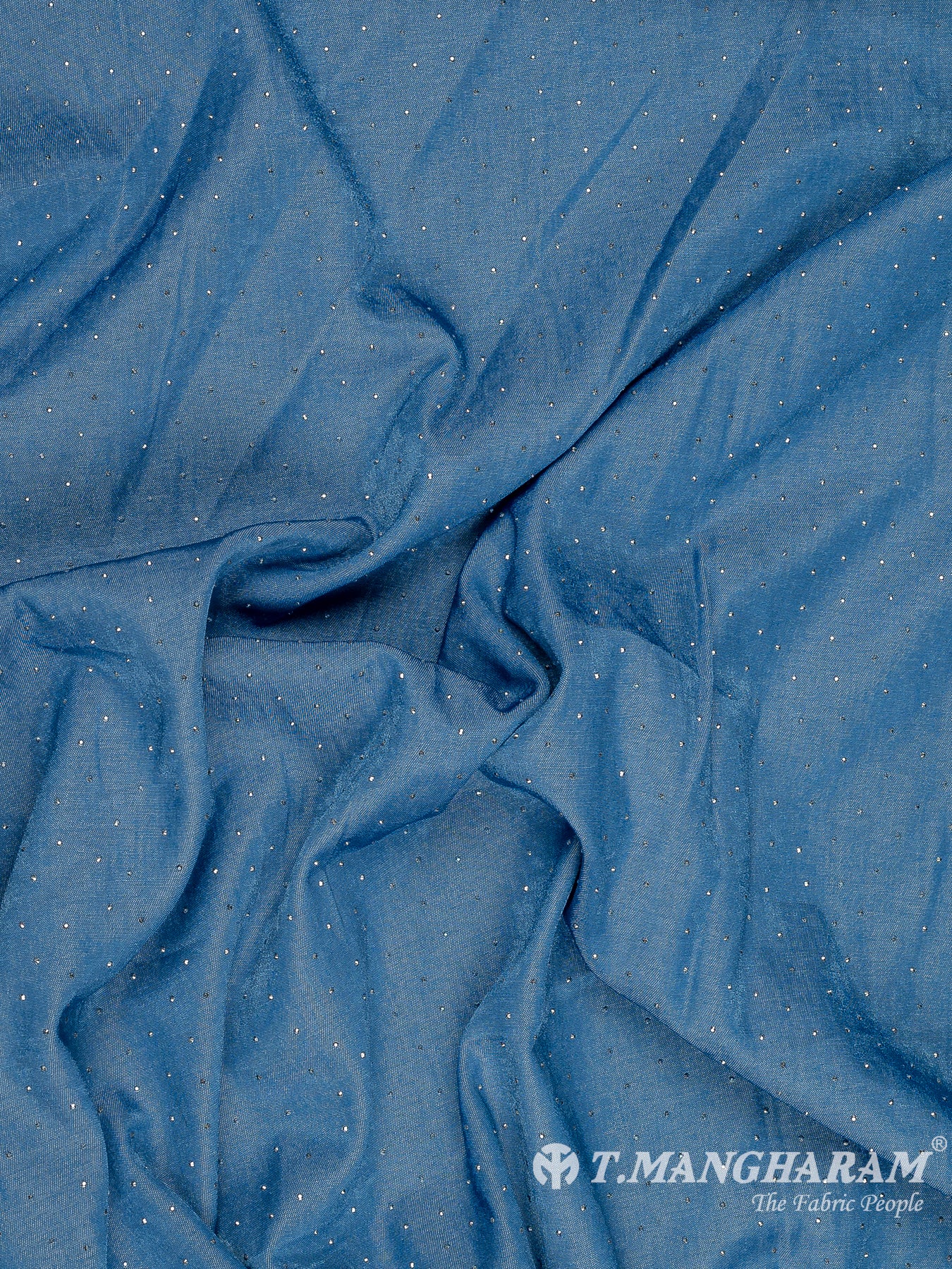 Blue Denim Embroidery Fabric - EA3405 view-4