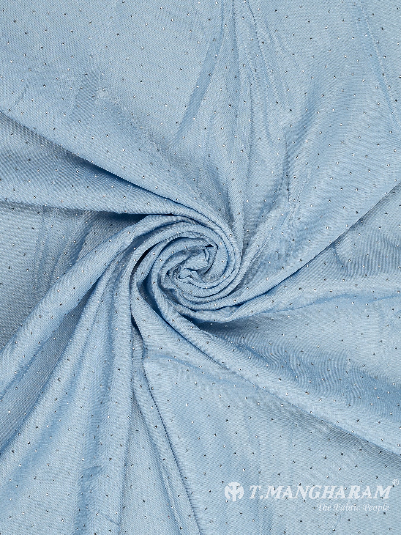 Blue Denim Embroidery Fabric - EA3403 view-1