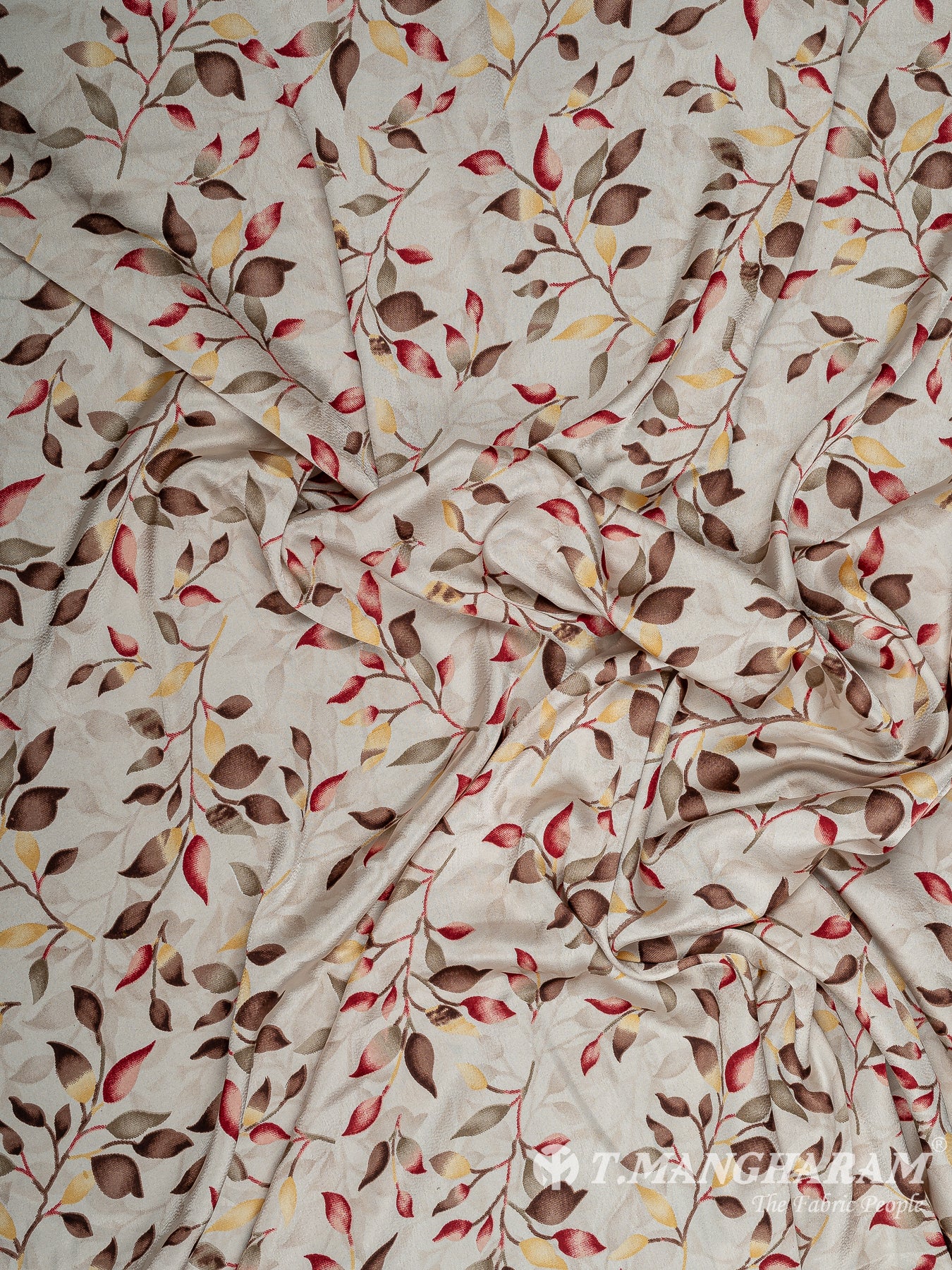 Cream Satin Fabric - EA3487