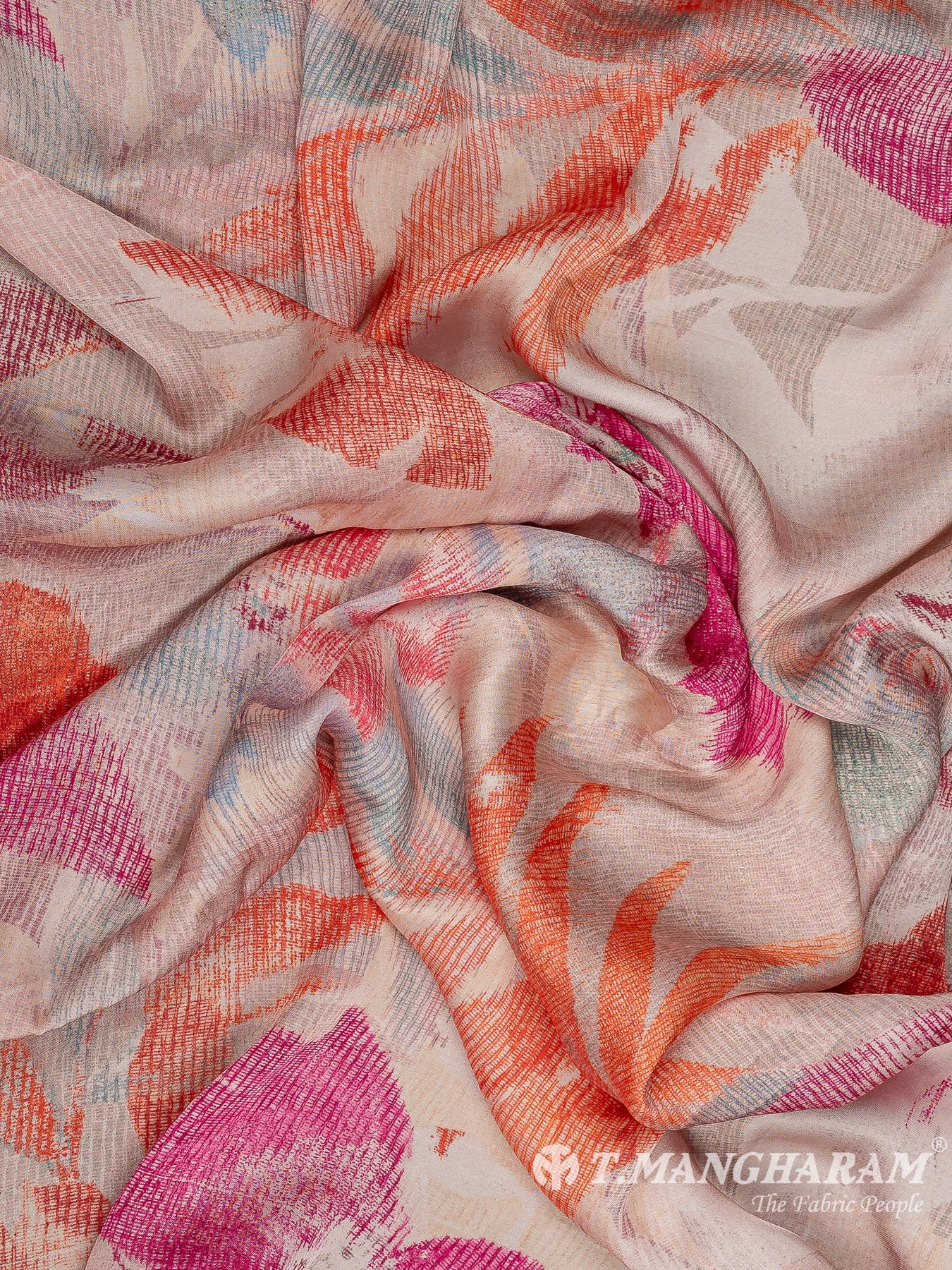 Peach Satin Fabric - EA3431