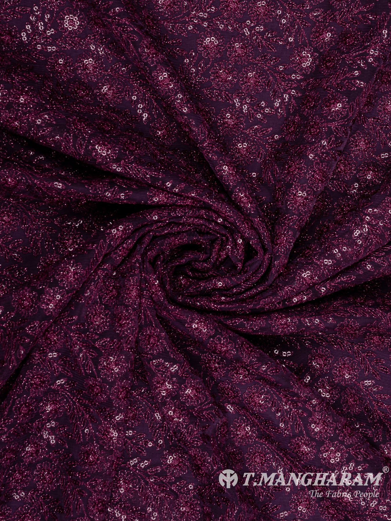 Purple Fancy Net Fabric - EA3457 view-1