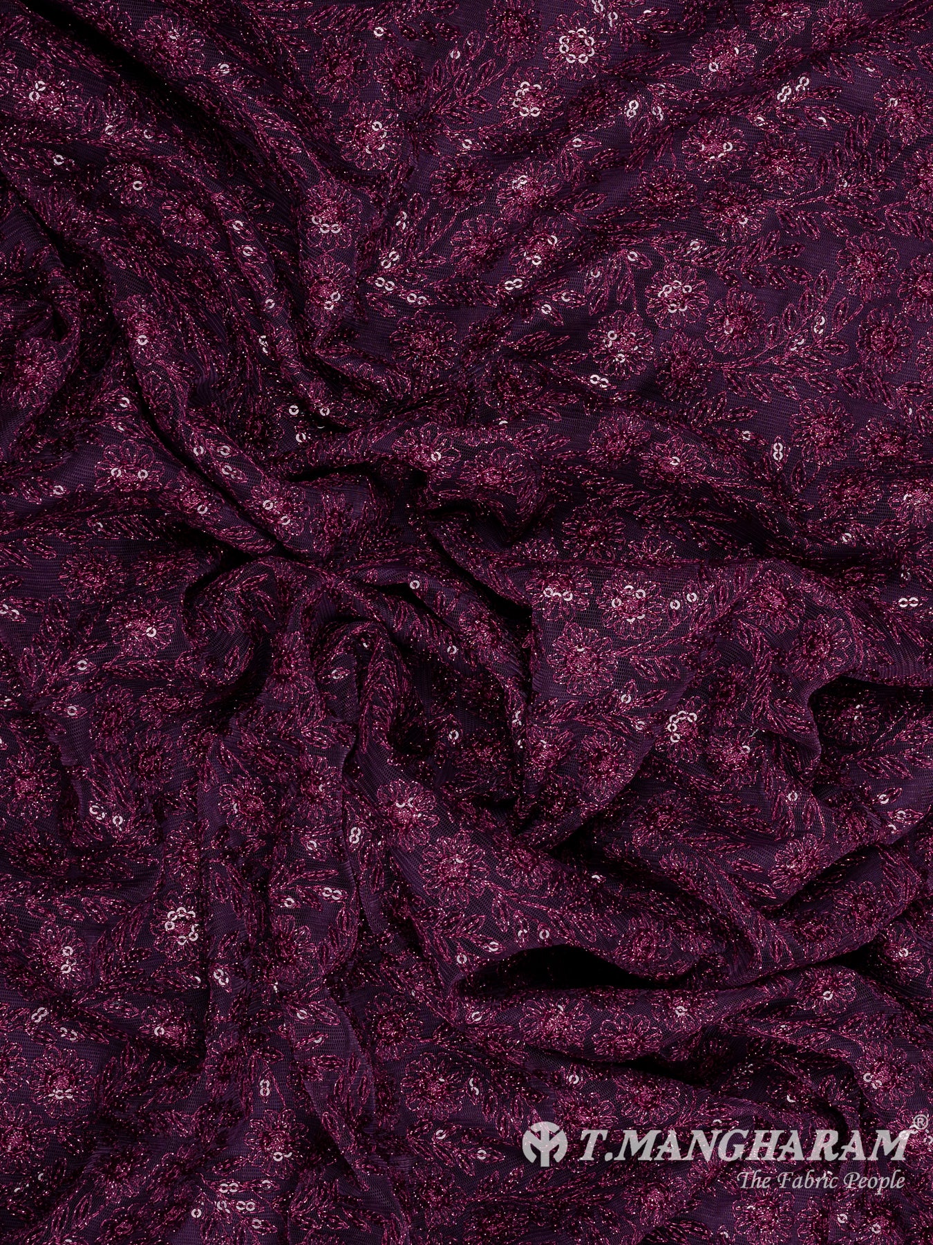 Purple Fancy Net Fabric - EA3457 view-4