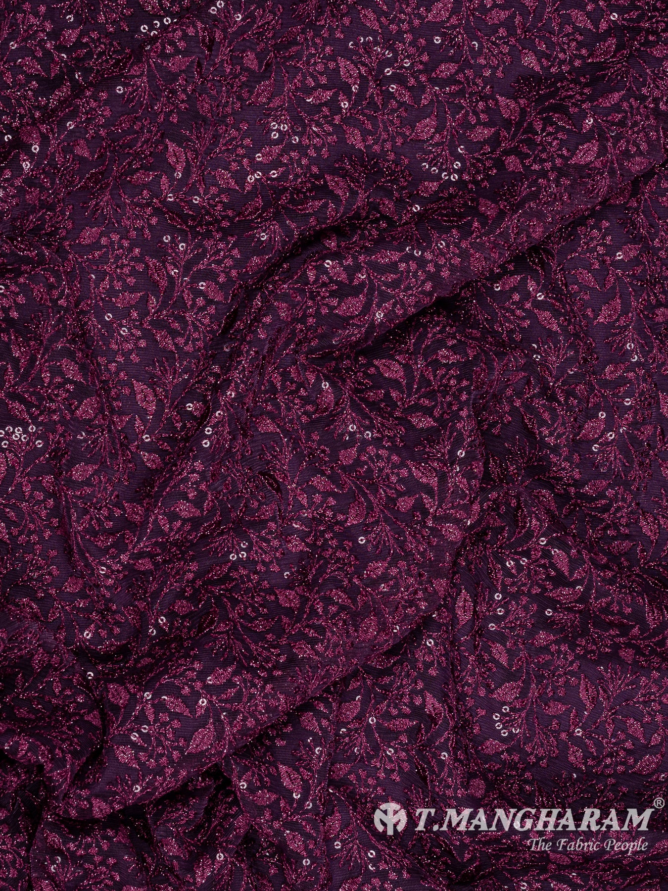 Purple Fancy Net Fabric - EC11107