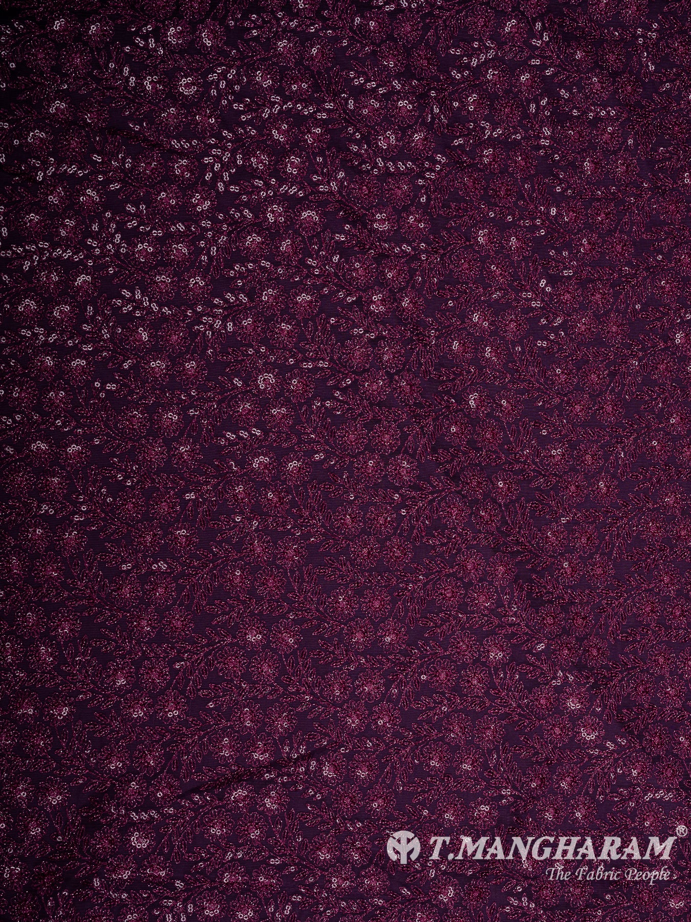 Purple Fancy Net Fabric - EC11108