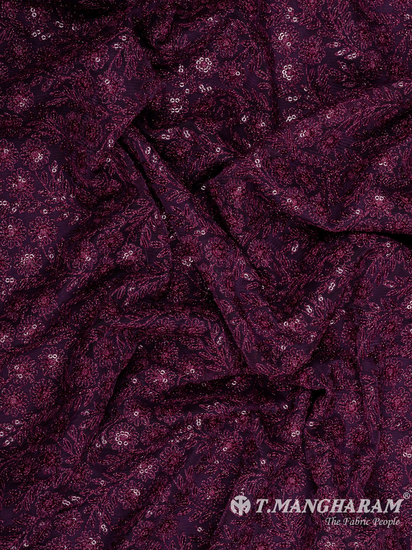 Purple Fancy Net Fabric - EC11108