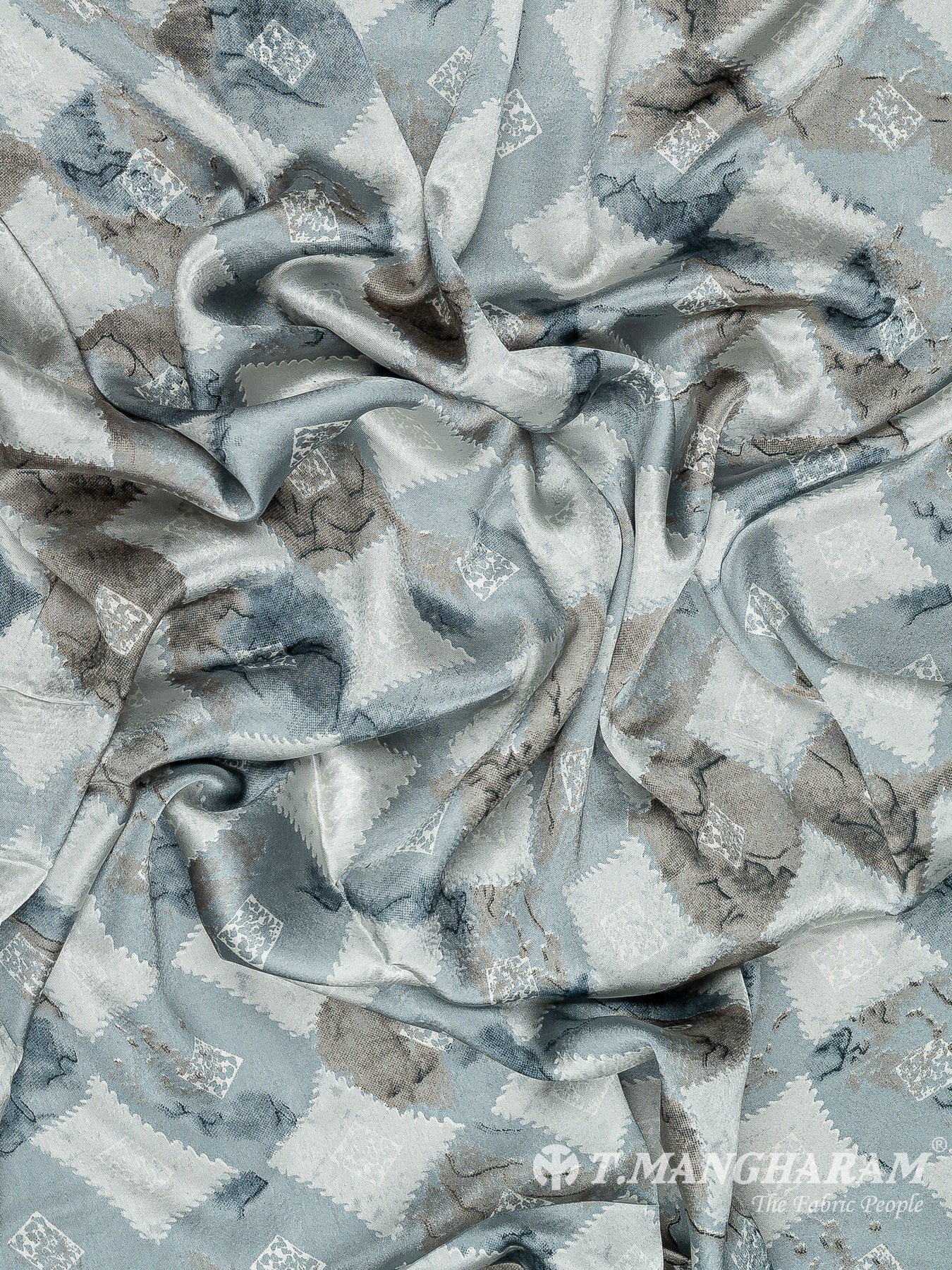 Grey Satin Fabric - EA3546