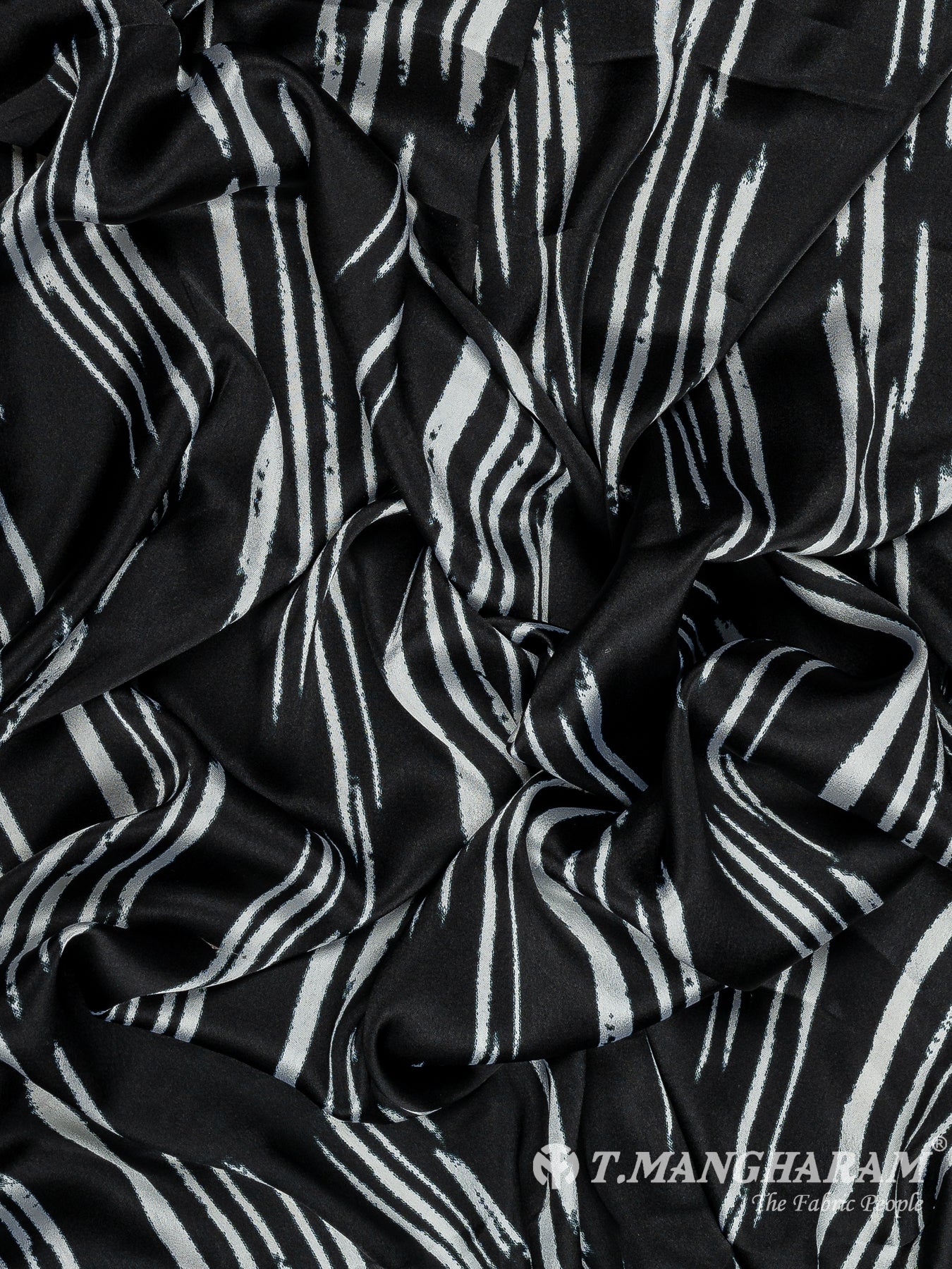 Black Satin Fabric - EB8275