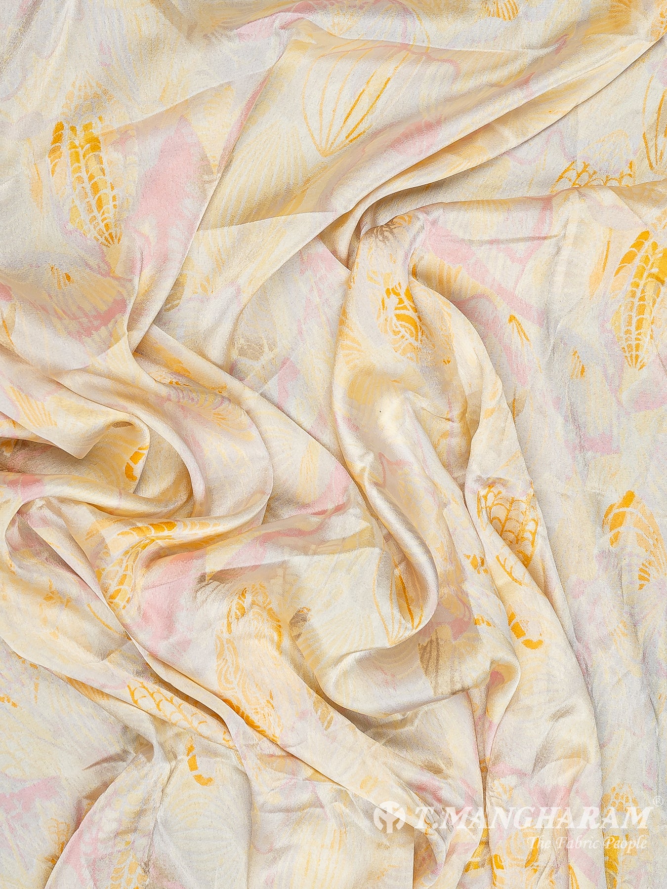 Yellow Satin Fabric - EB8292