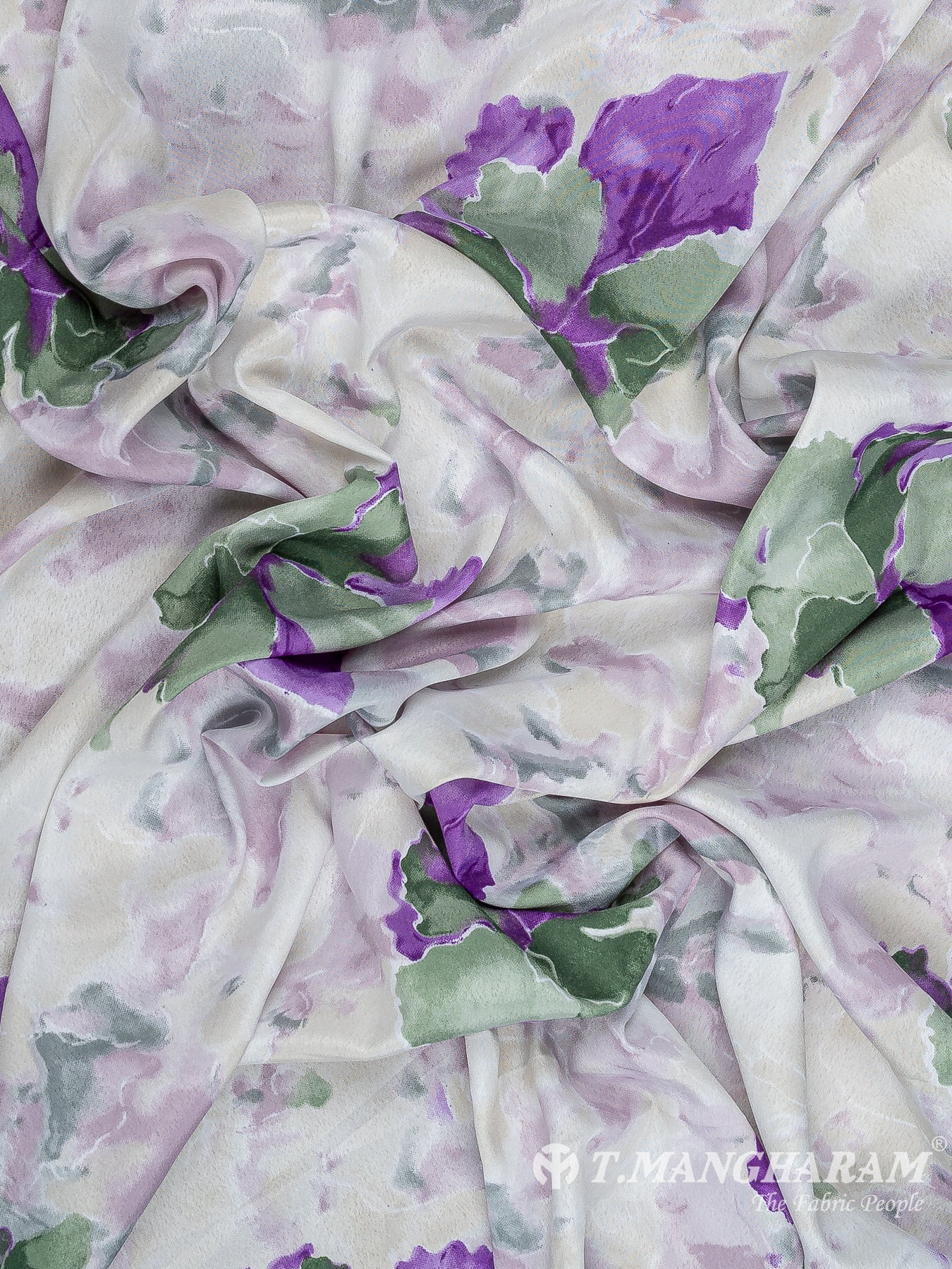 White Crepe Fabric - EB8248