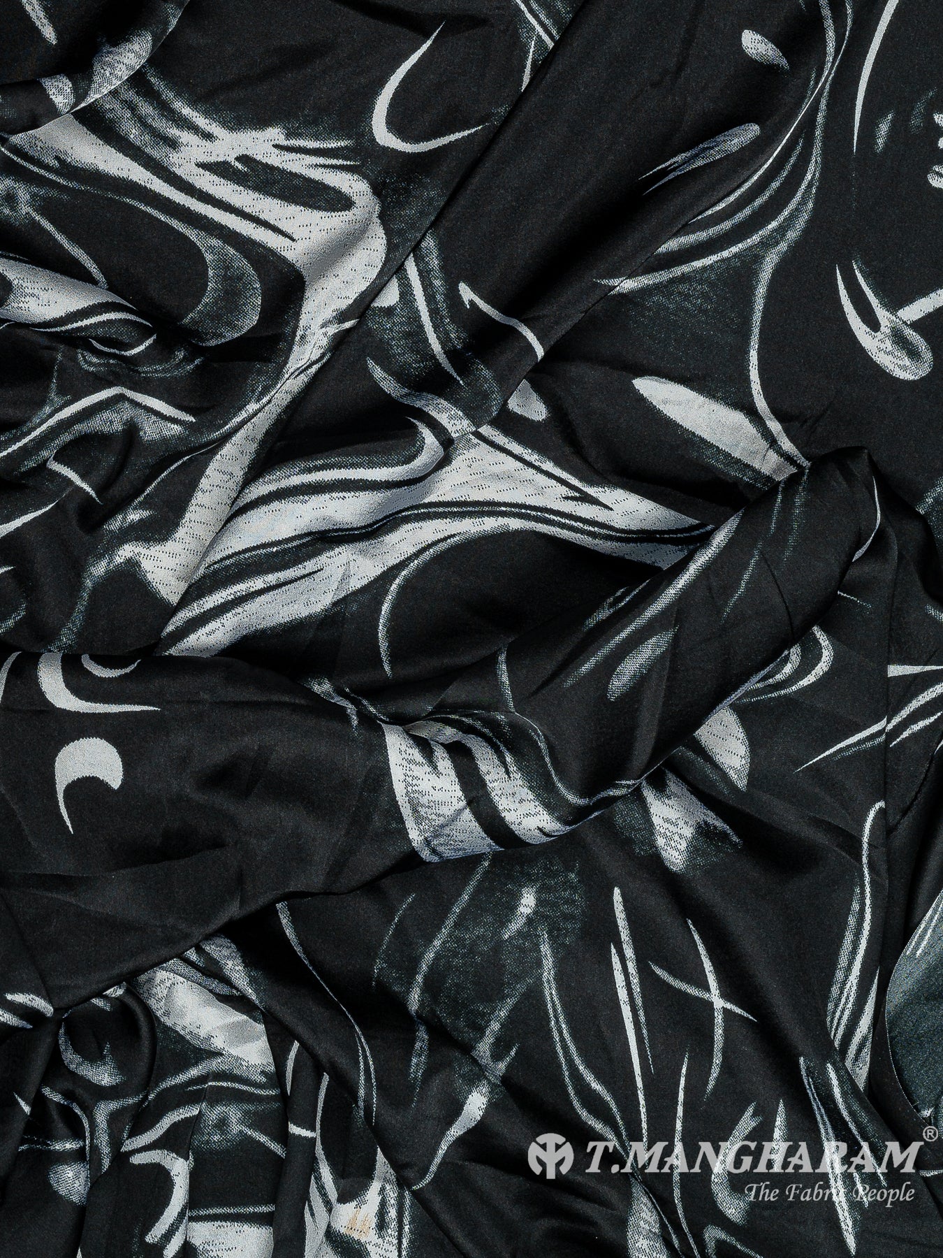 Black Satin Fabric - EB8273