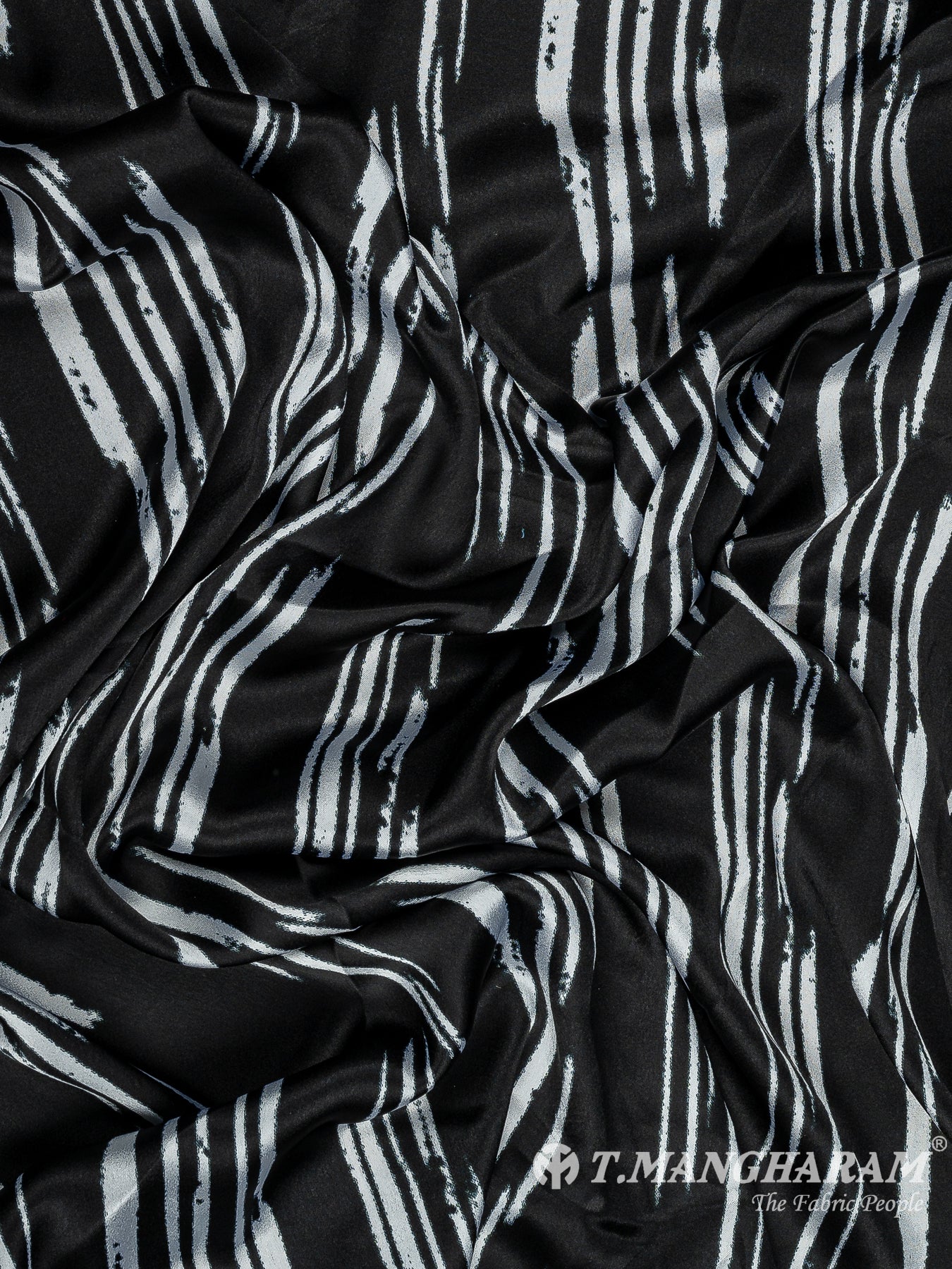 Black Satin Fabric - EB8278