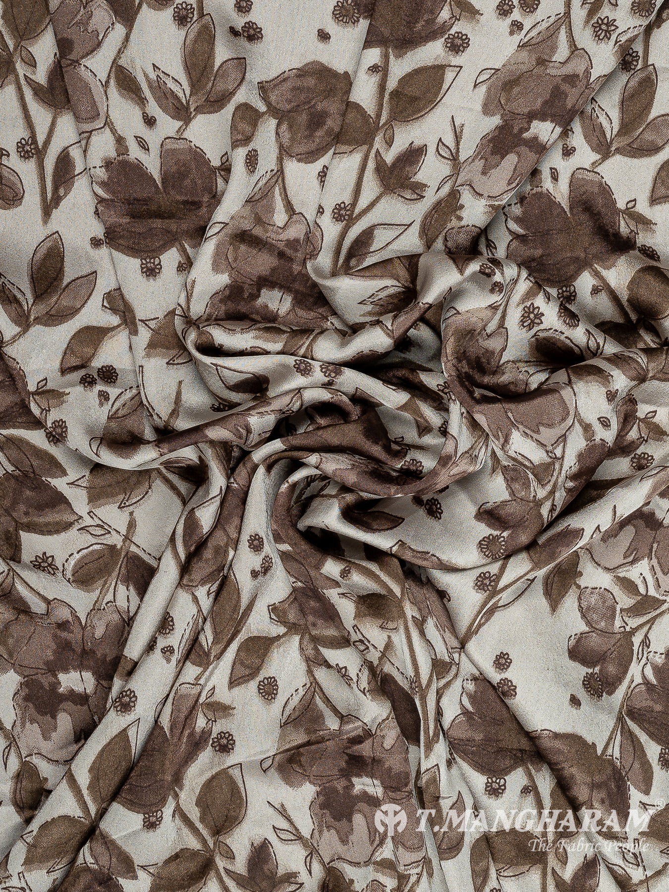 Brown Satin Fabric - EB8289