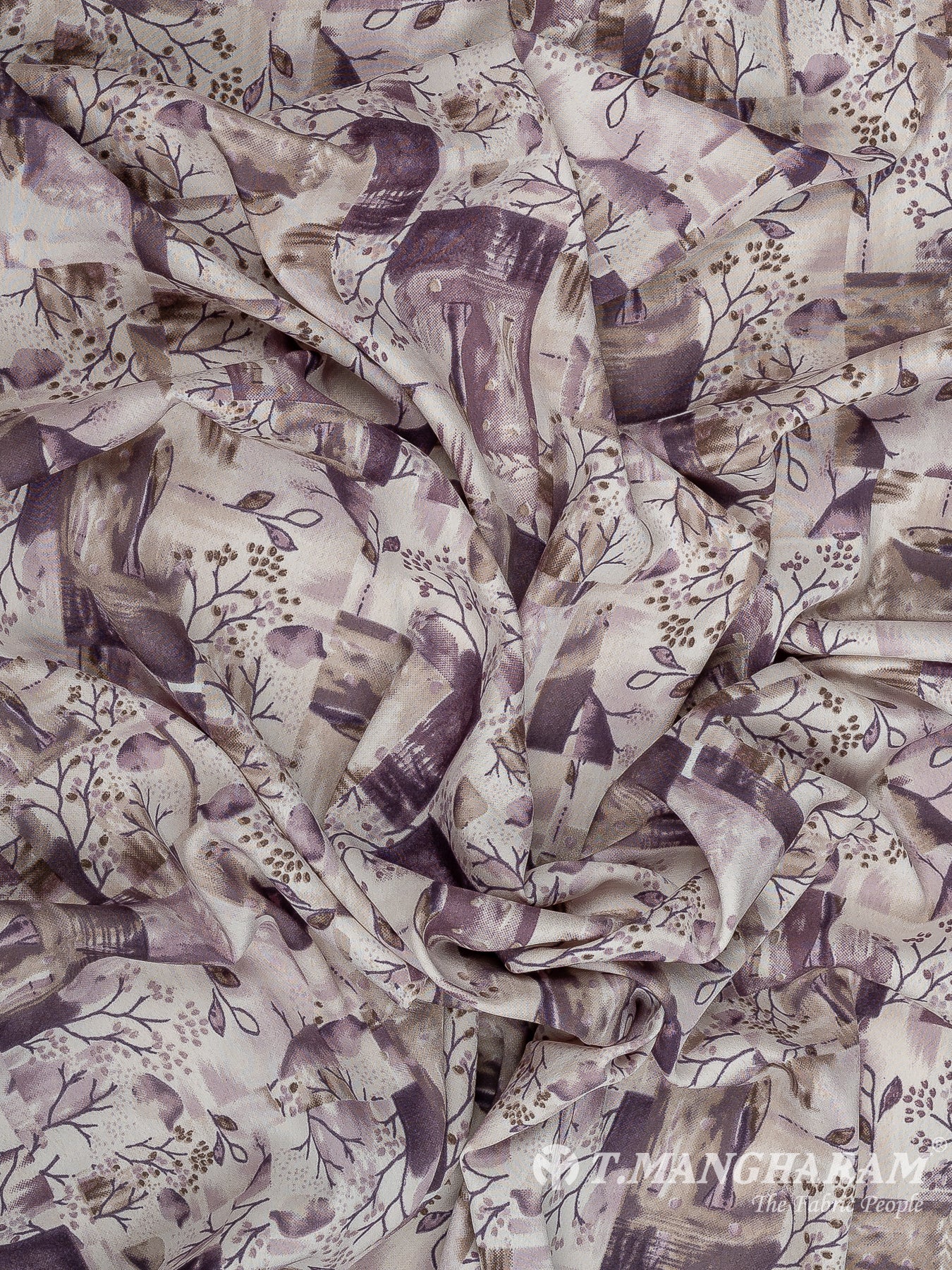 Violet Crepe Fabric - EB8236