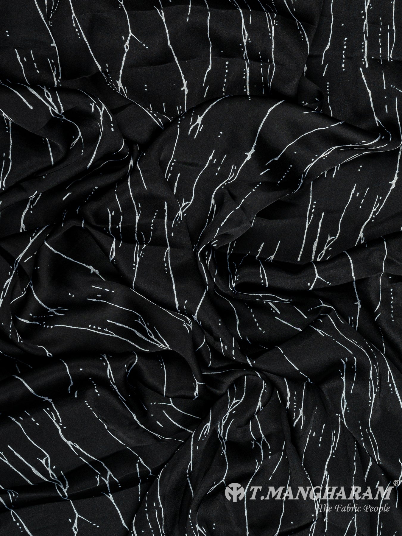 Black Satin Fabric - EB8274