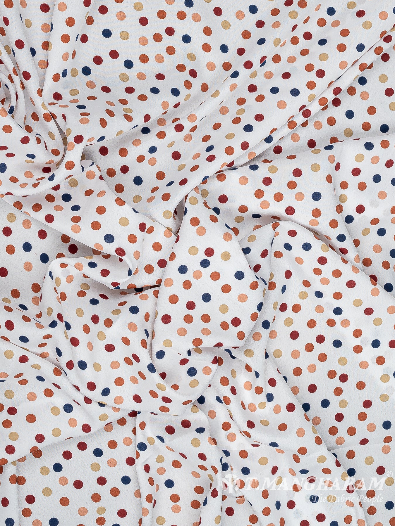 White Crepe Fabric - EB8225