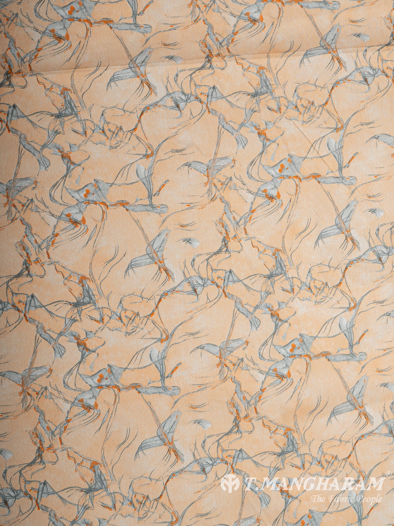 Orange Crepe Fabric - EB8320