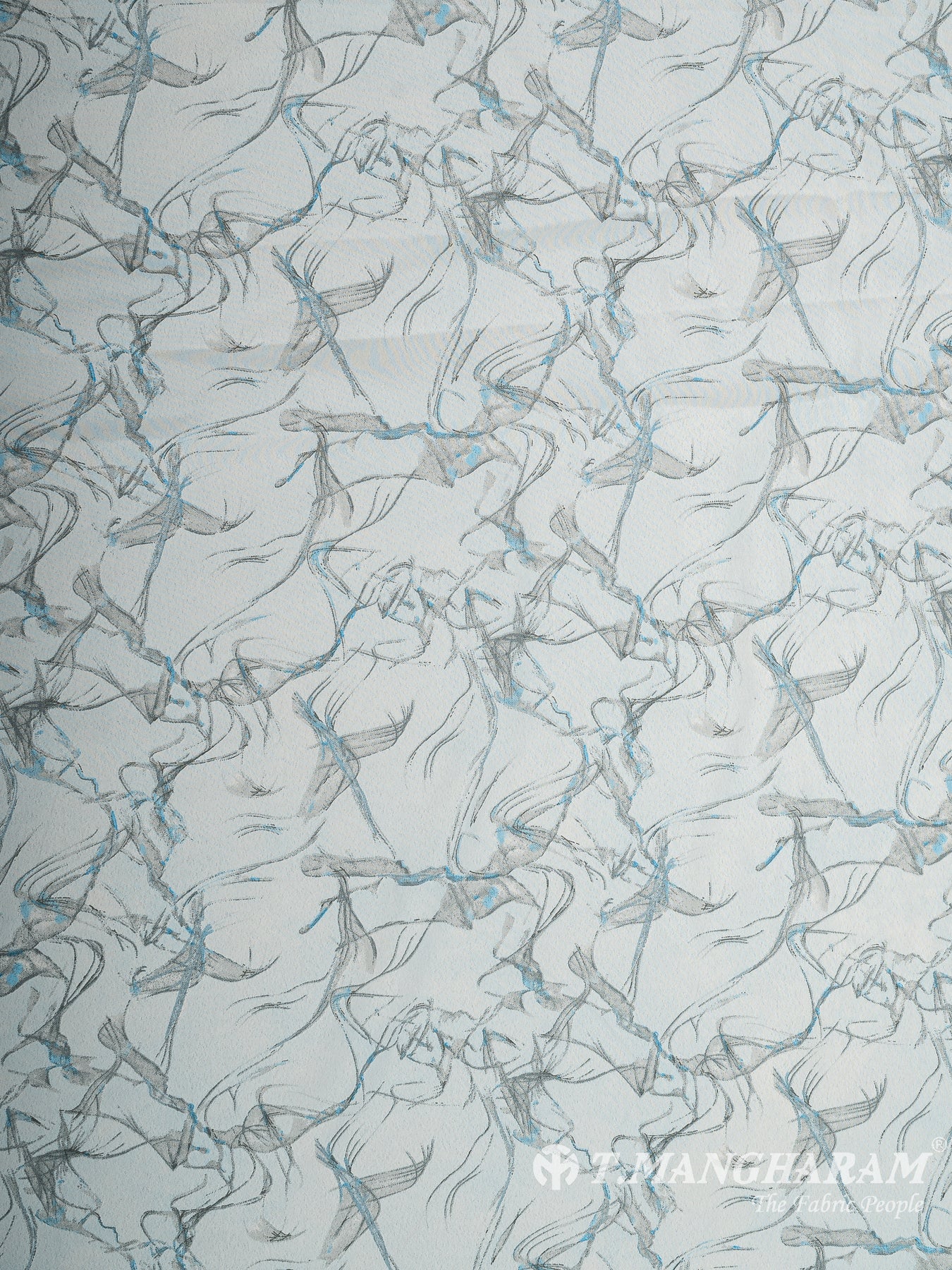 White Crepe Fabric - EB8321