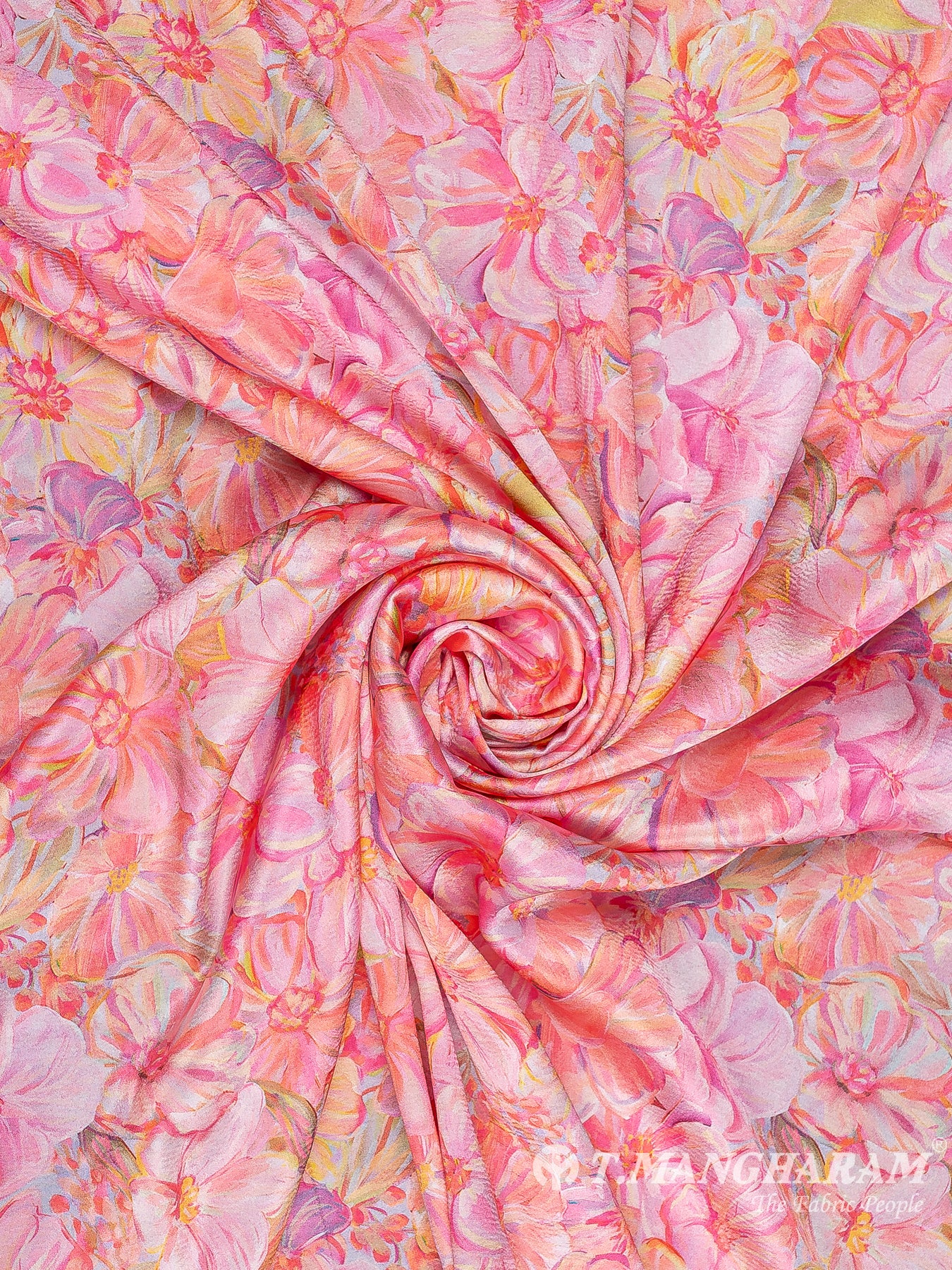 Pink Satin Fabric - EC11249