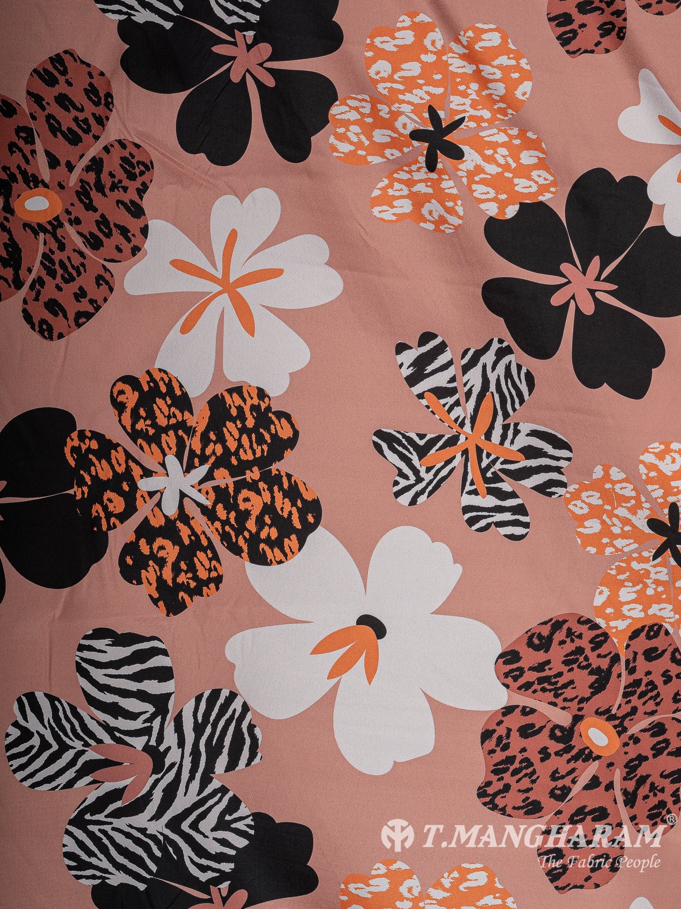 Peach Crepe Fabric - EB8524