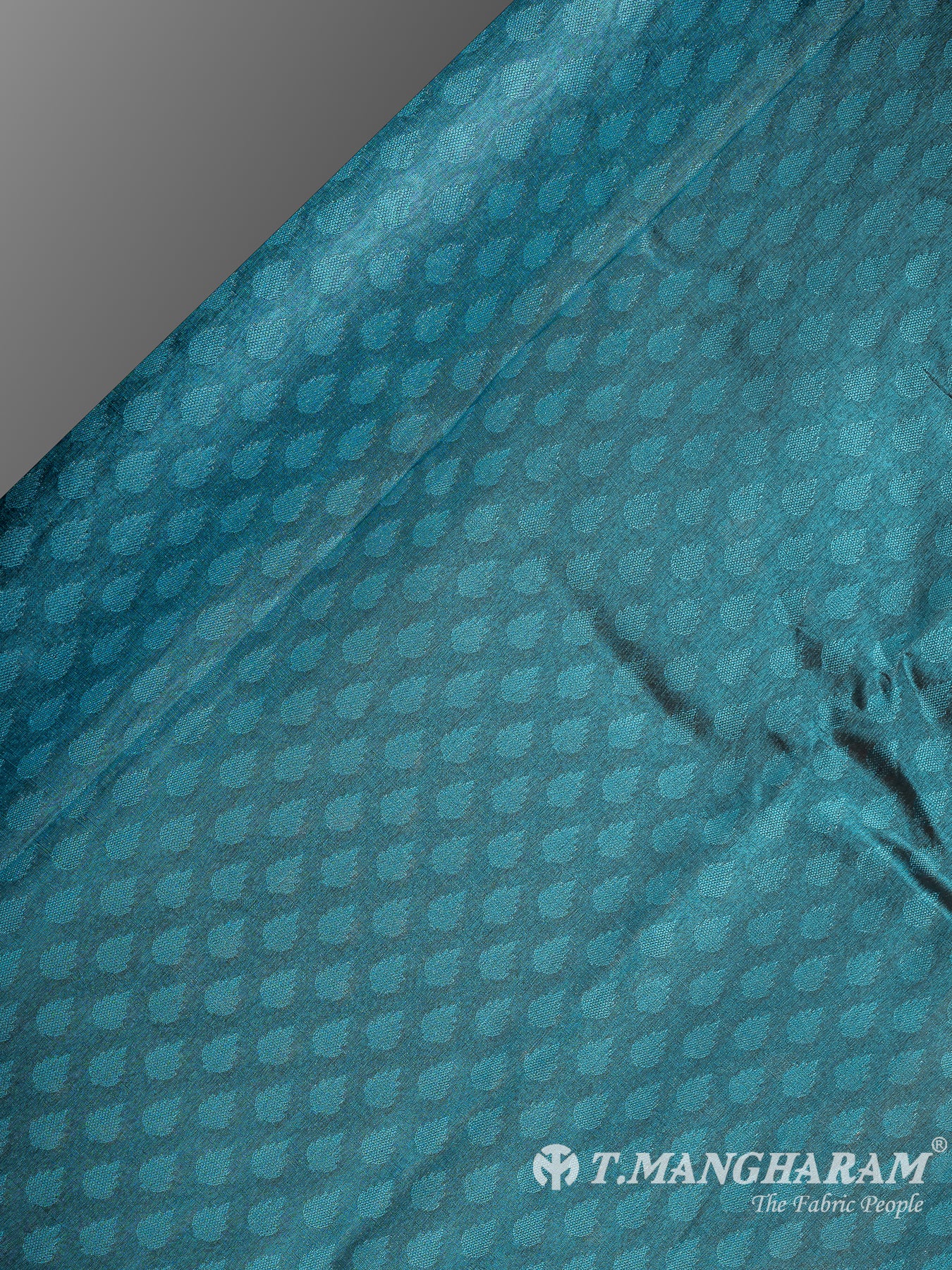 Blue Semi Banaras Fabric - EA3600