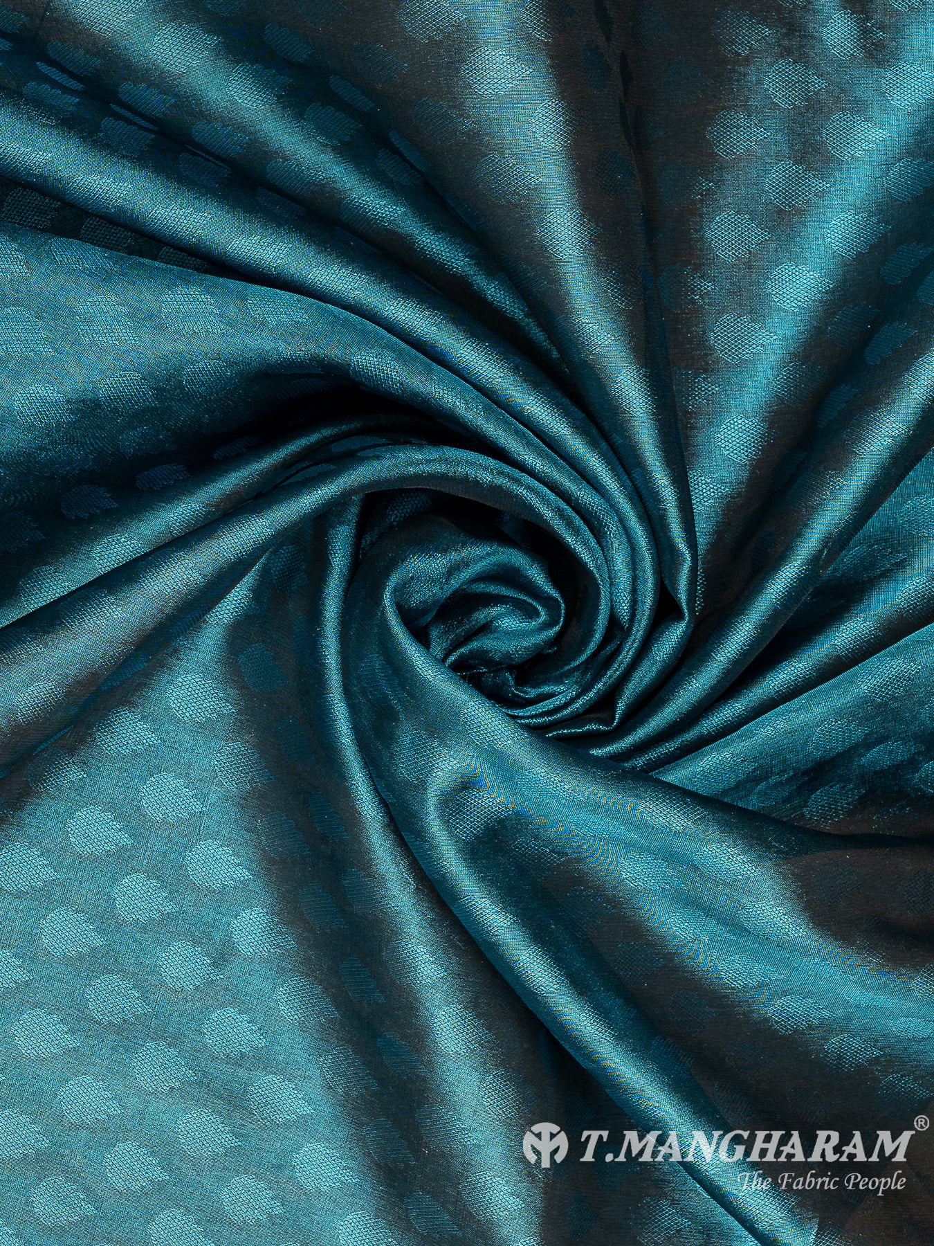 Blue Semi Banaras Fabric - EA3600
