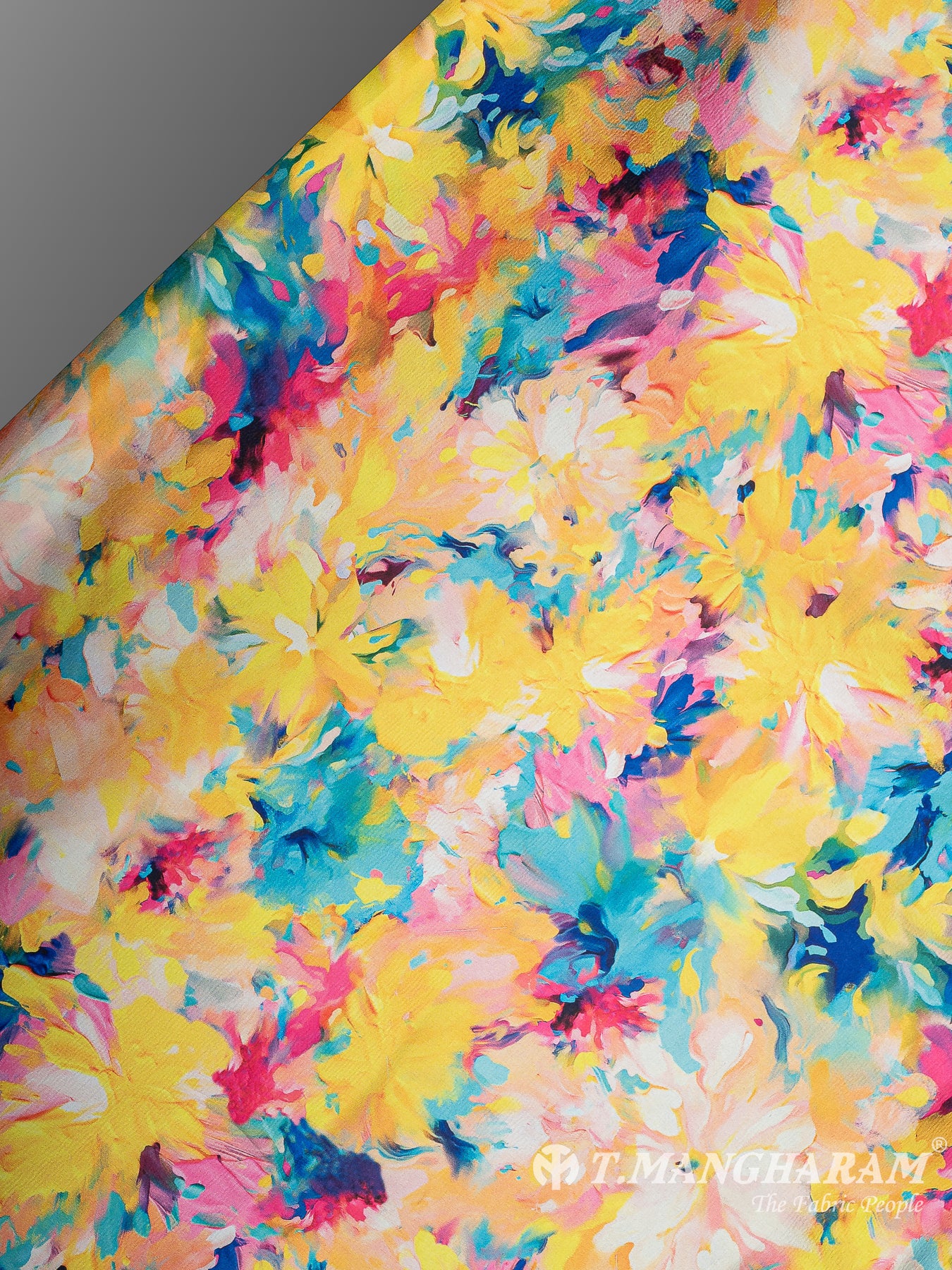 Multicolor Satin Fabric - EC11247