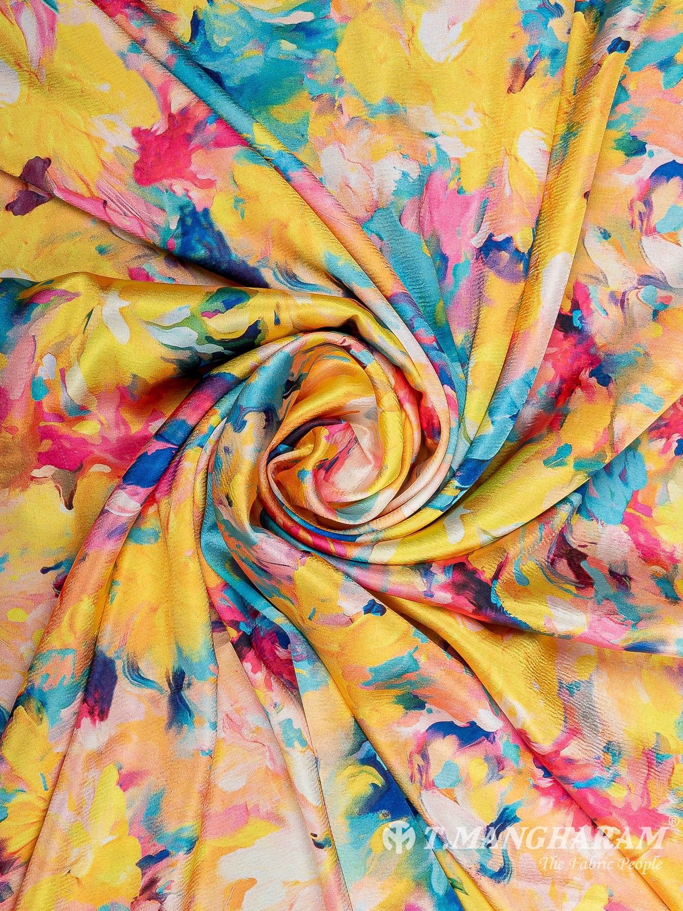 Multicolor Satin Fabric - EC11247