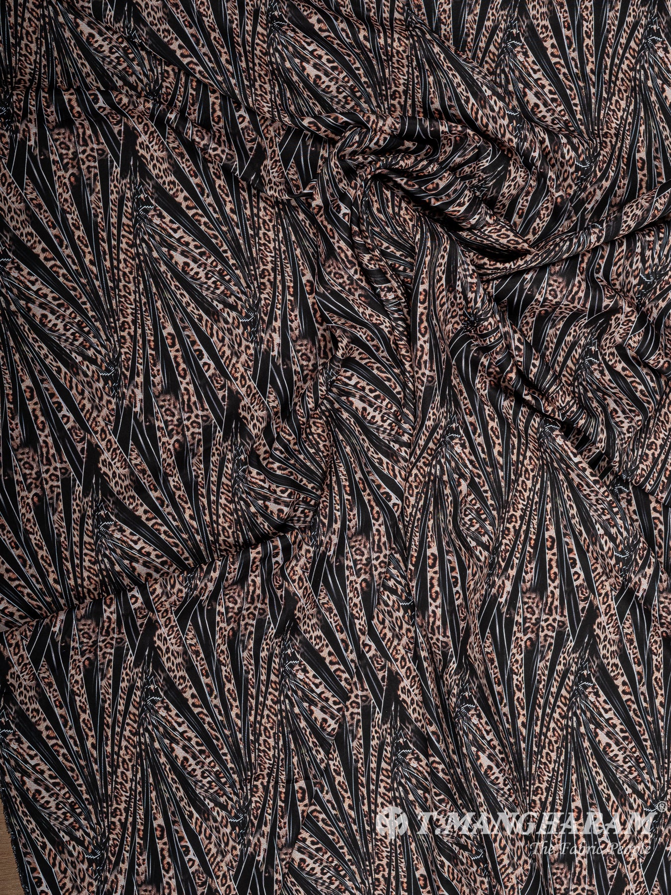 Brown Crepe Fabric - EB8528