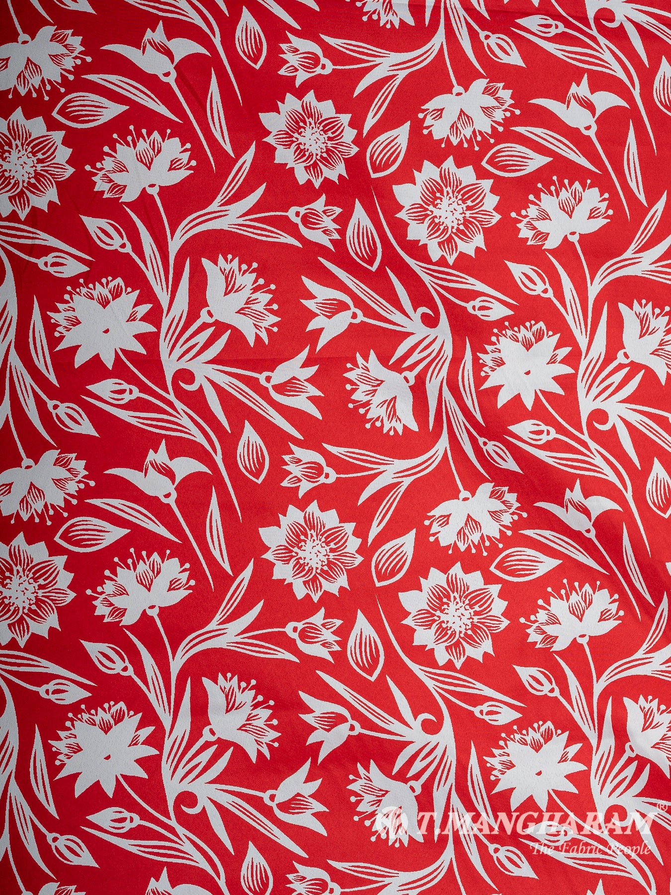 Red Crepe Fabric - EB8498