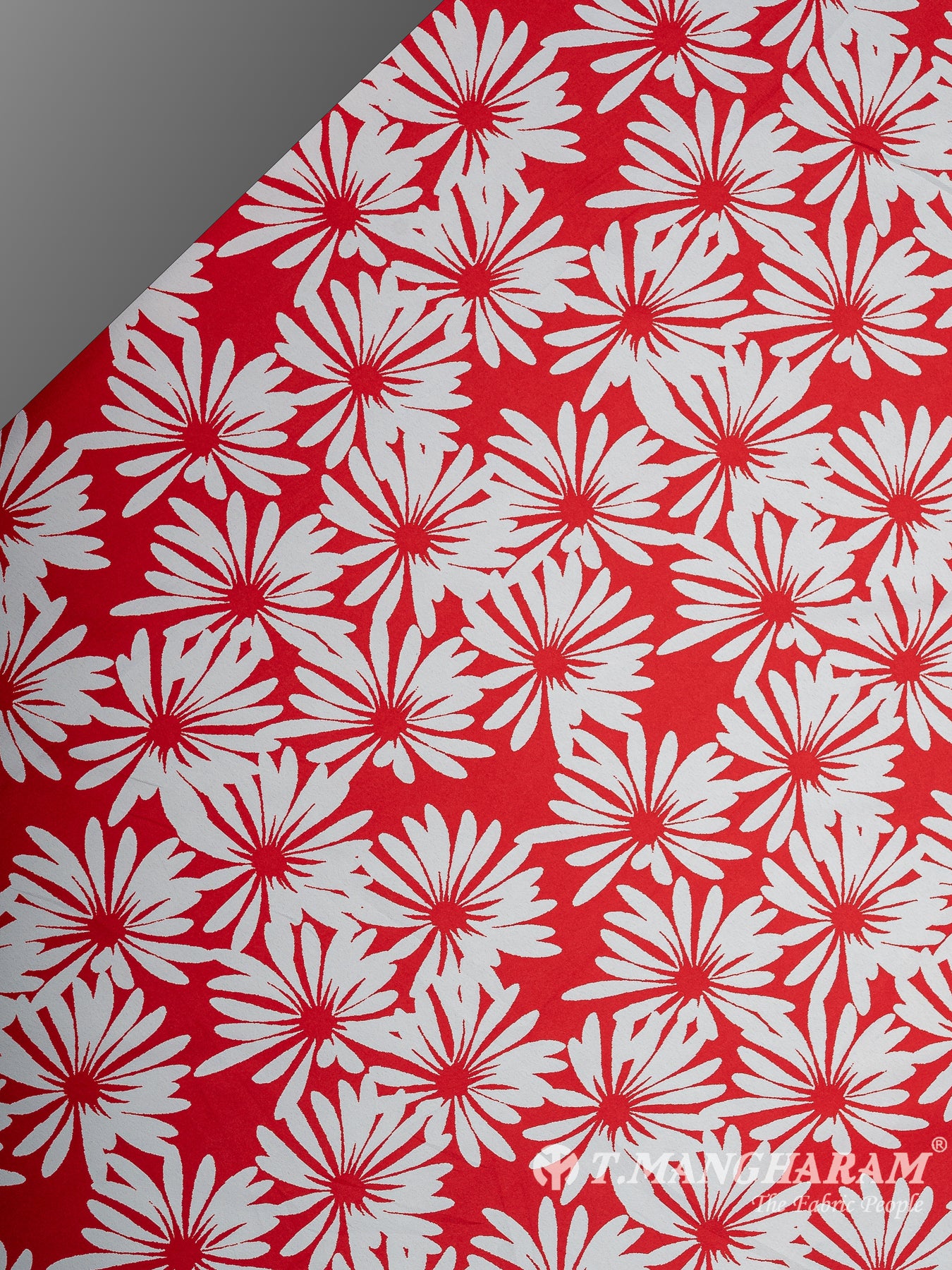 Red Crepe Fabric - EB8495