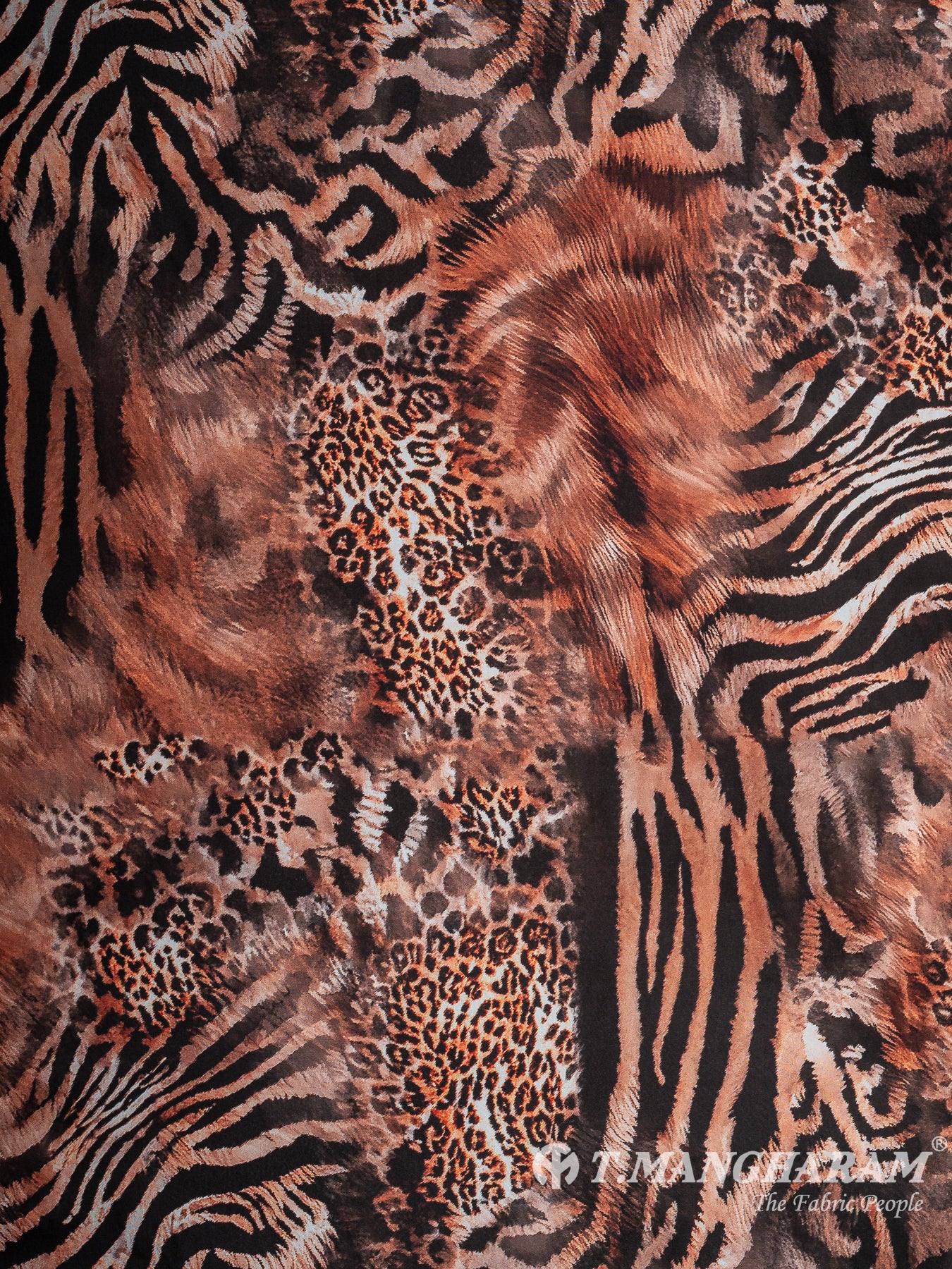 Brown Crepe Fabric - EB8512