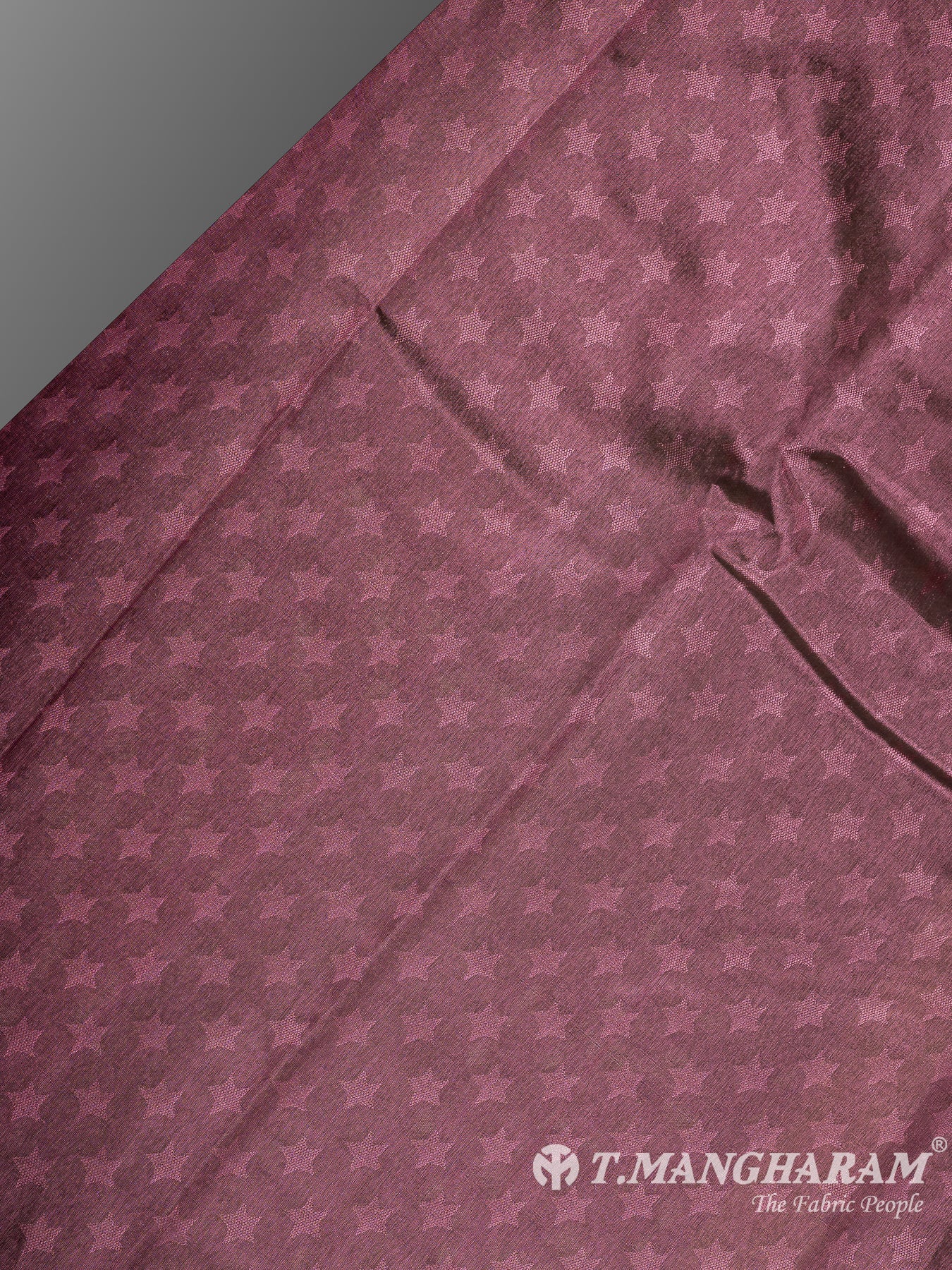 Wine Semi Banaras Fabric - EA3602