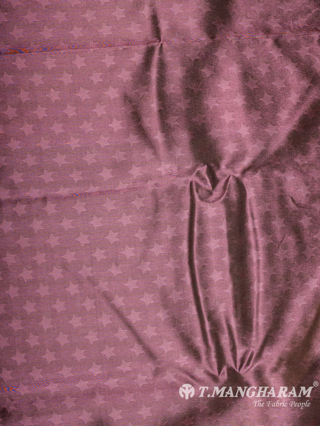 Wine Semi Banaras Fabric - EA3602