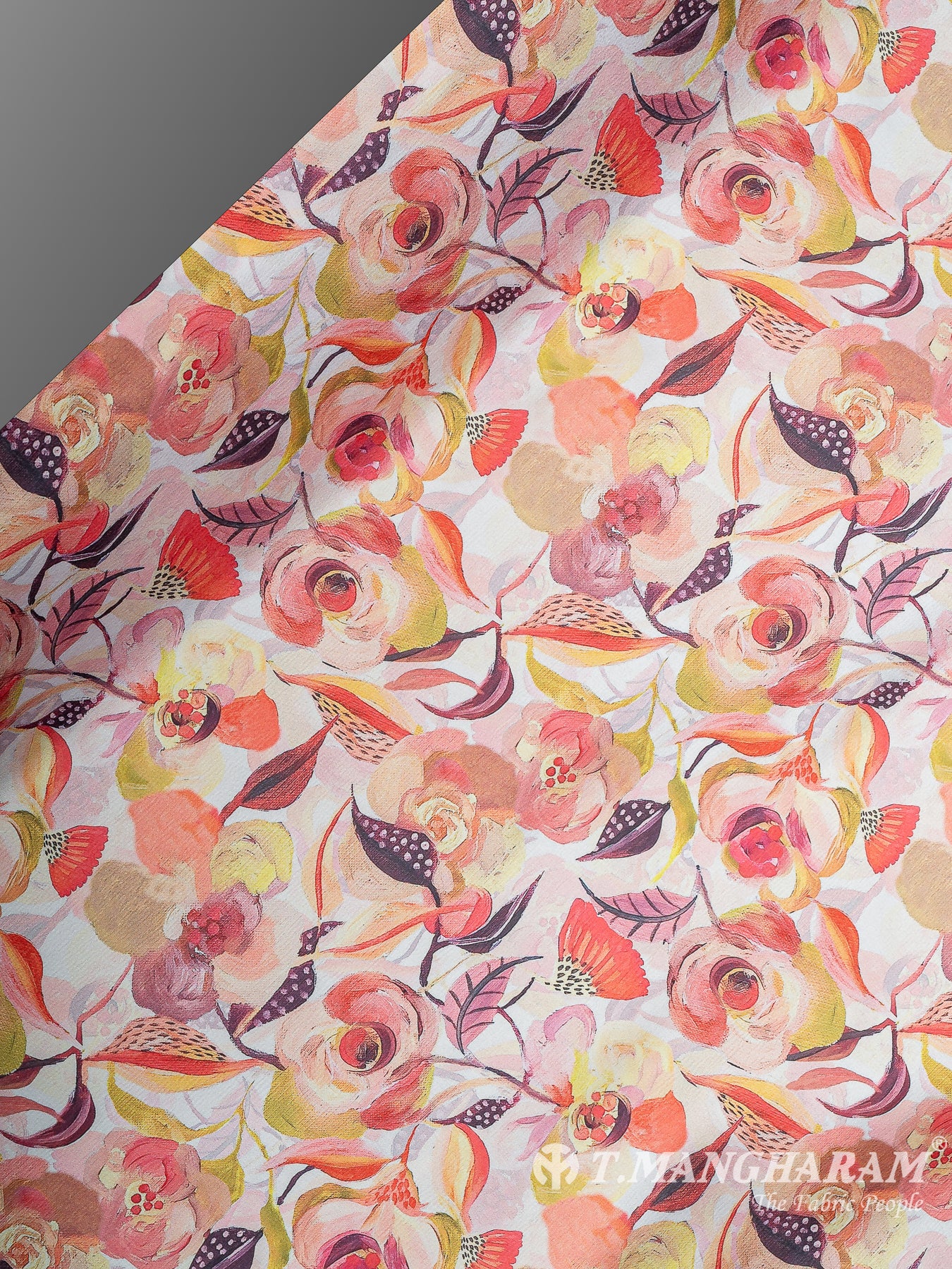 Peach Satin Fabric - EC11259