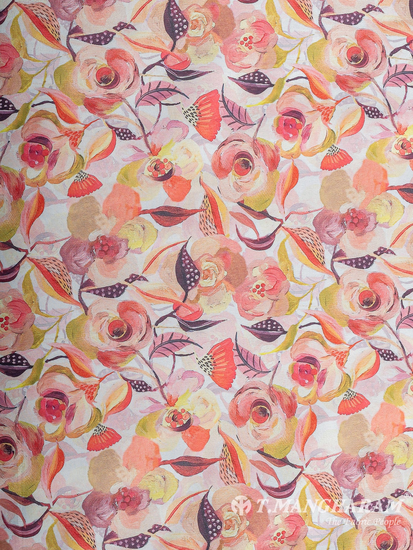 Peach Satin Fabric - EC11259